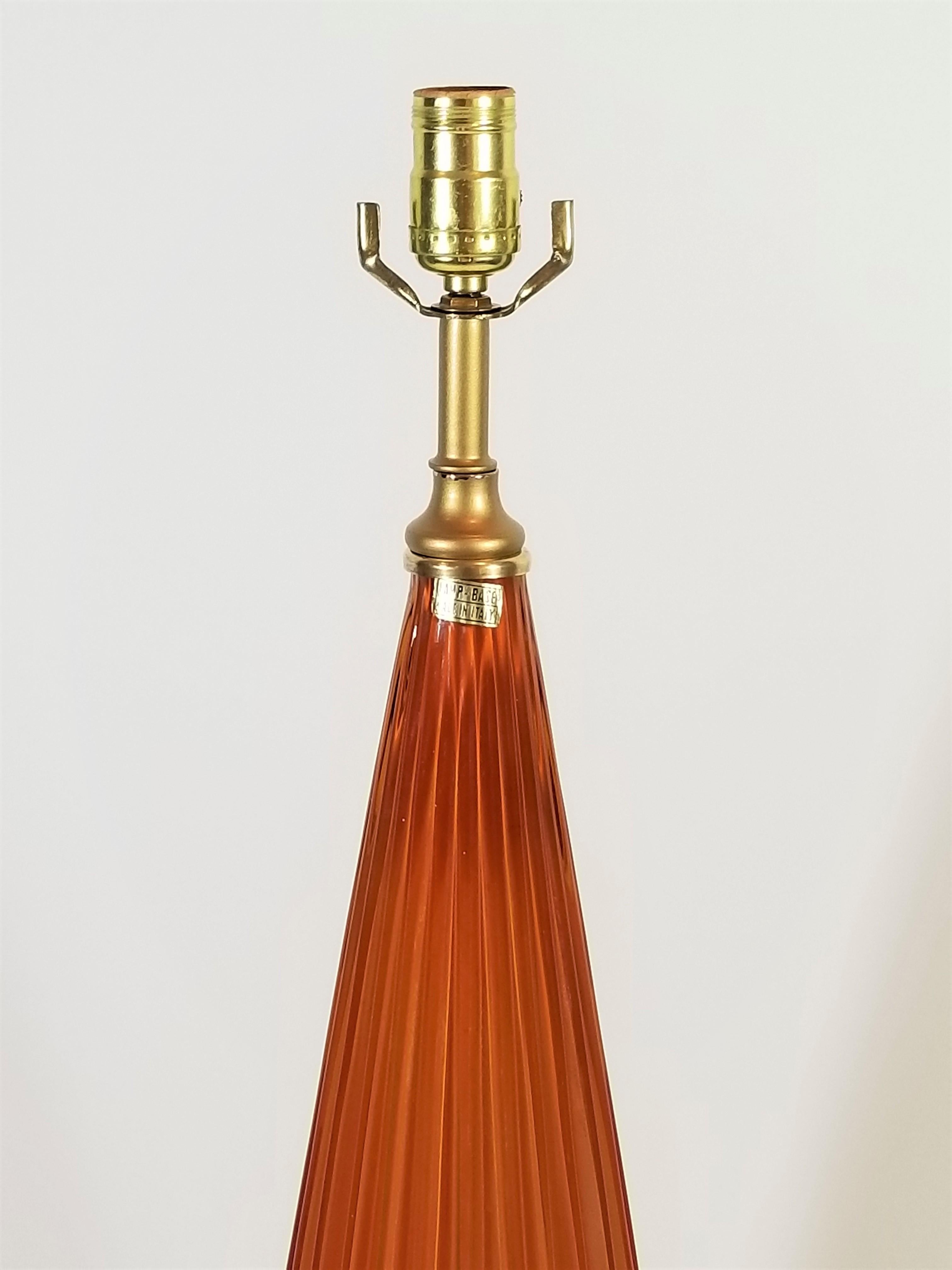 Italian Murano Tall Table Lamp, Italy Mid Century  For Sale 1