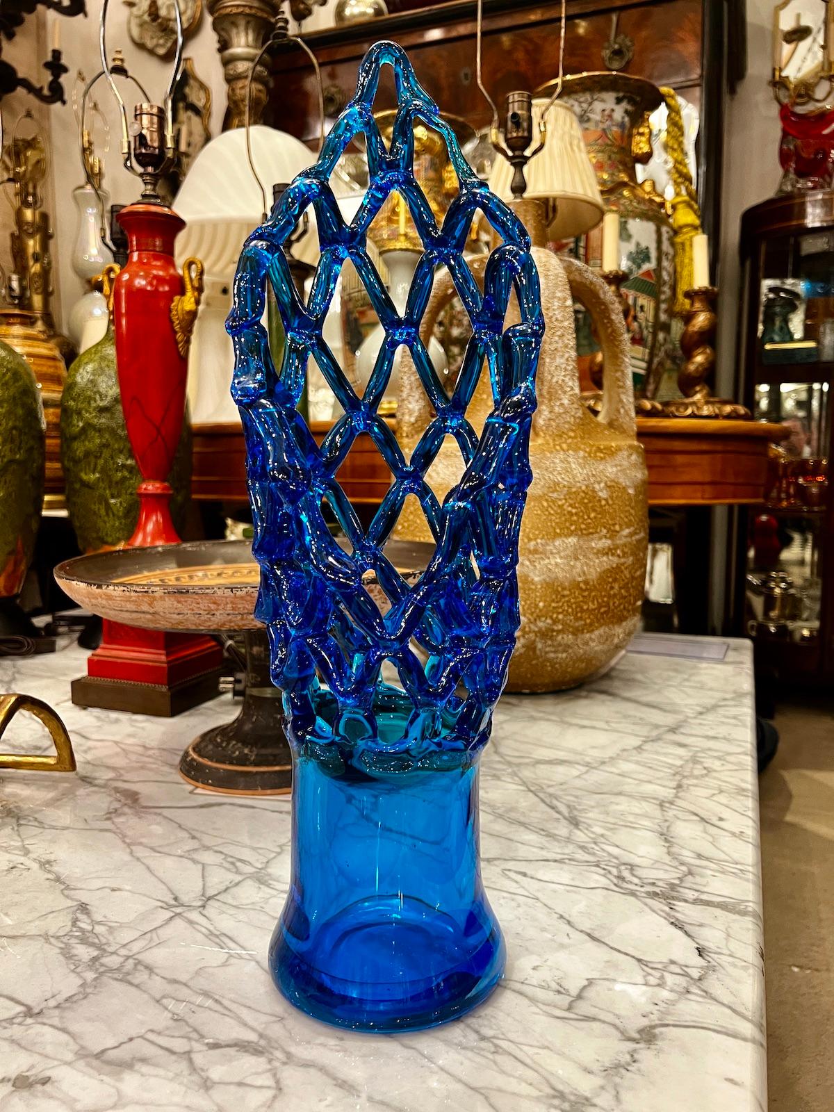 Italian Mid Century Murano Vase For Sale