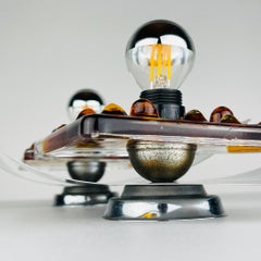 Murano-Wandlampen aus der Mitte des Jahrhunderts von AV Mazzega, Italien 1970, 2 Stück