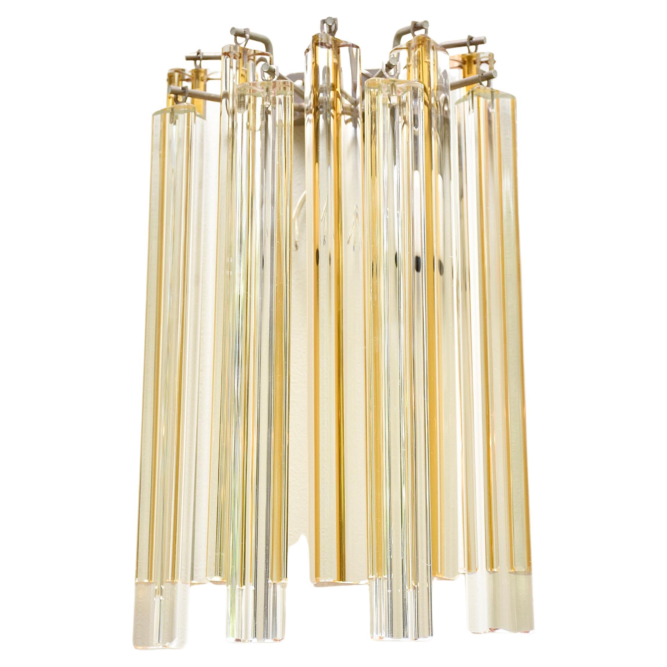 Appliques /concentrateurs Murano du milieu du siècle par Venini, Italie- 3 lampes murales disponibles