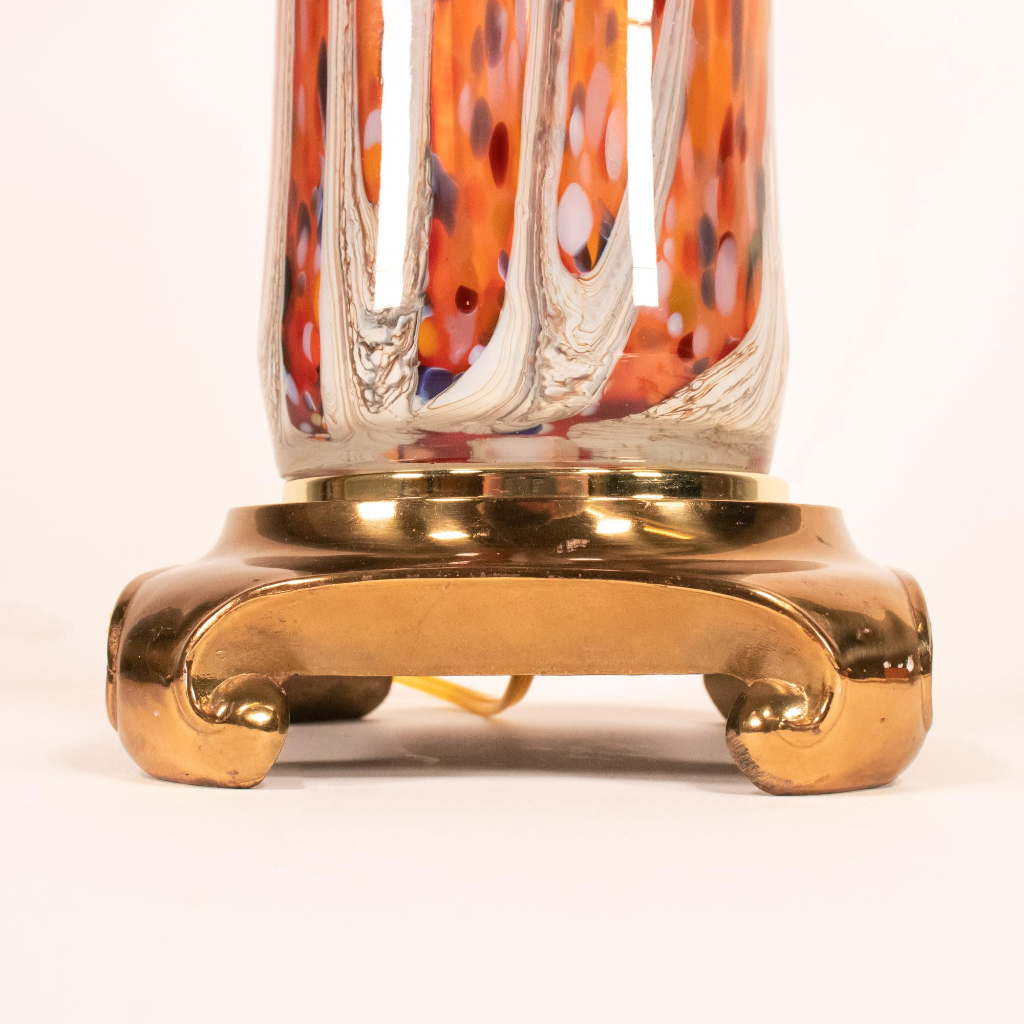 Lampe de table Murano du milieu du siècle dernier en vente 7