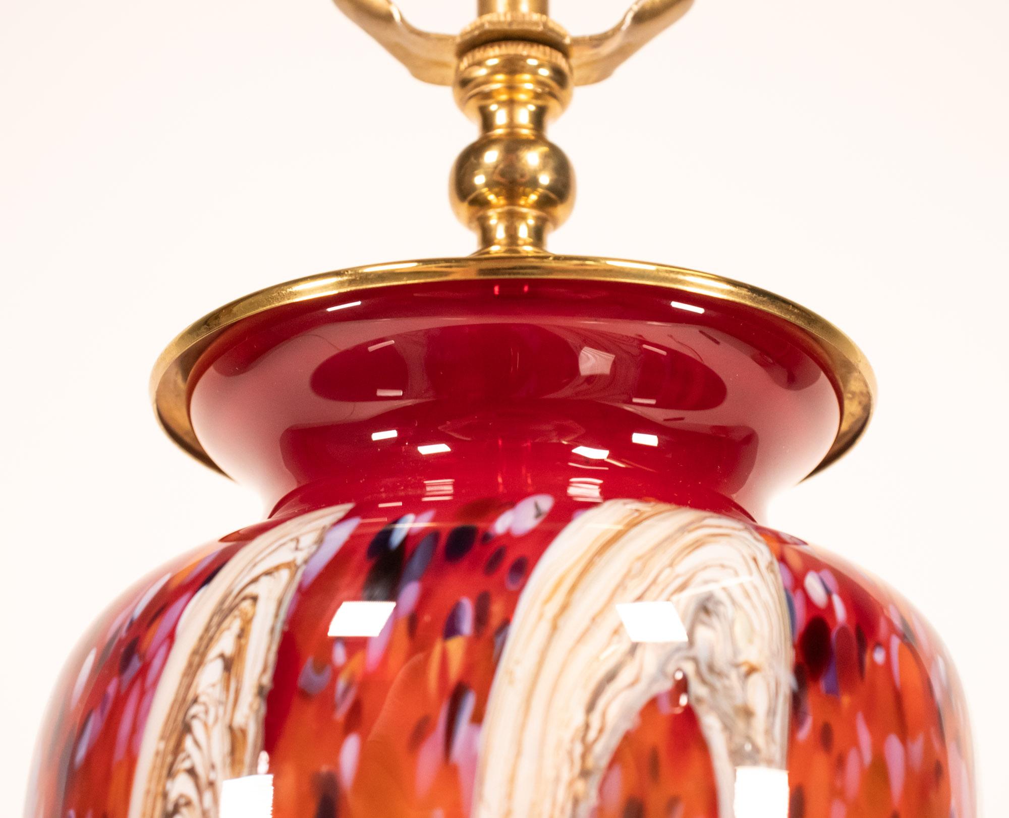 Lampe de table Murano du milieu du siècle dernier en vente 11