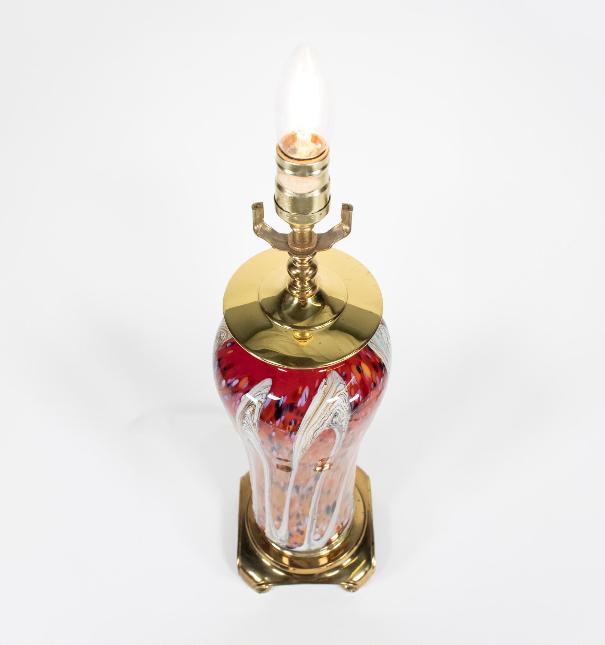Mid-Century Modern Lampe de table Murano du milieu du siècle dernier en vente
