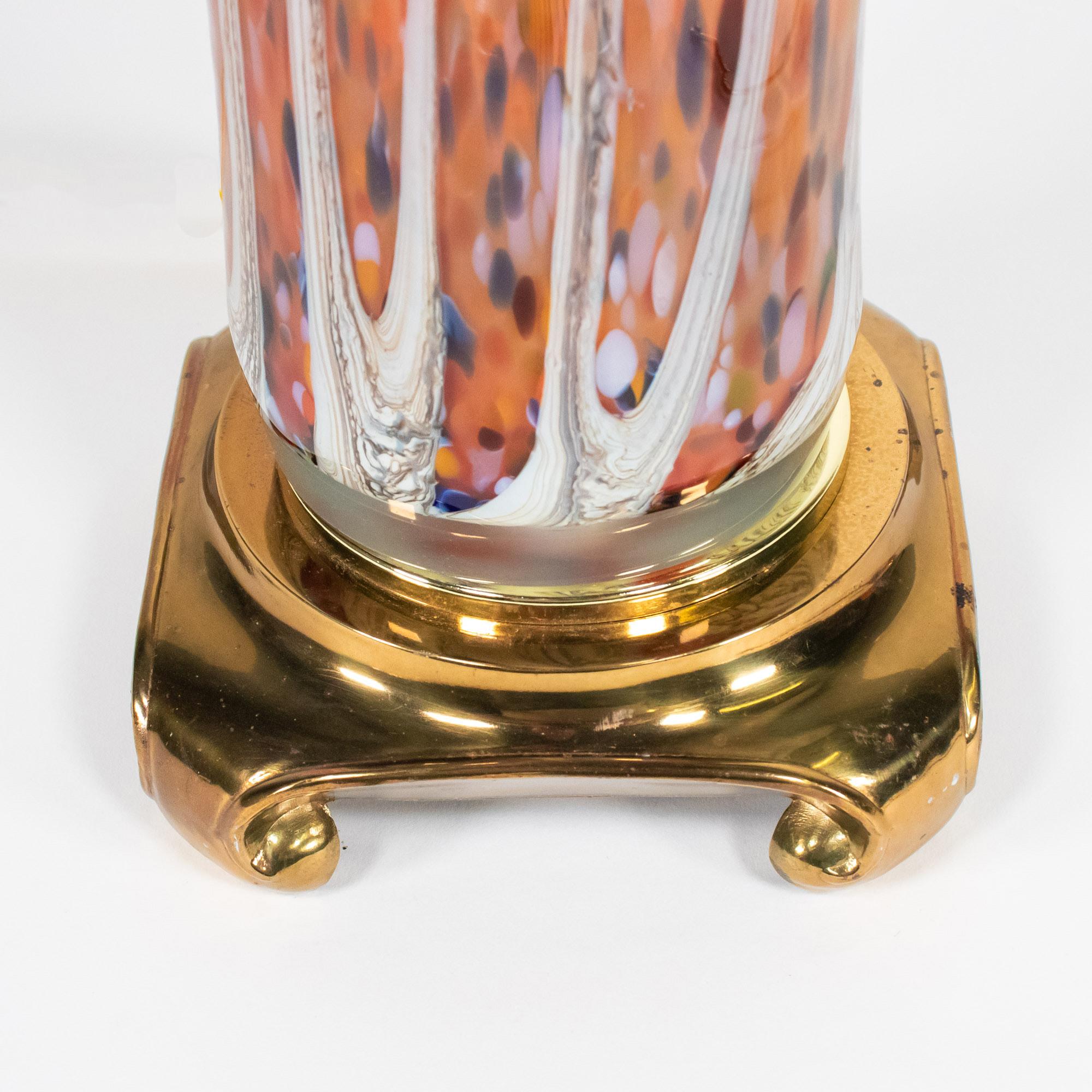 Fait main Lampe de table Murano du milieu du siècle dernier en vente