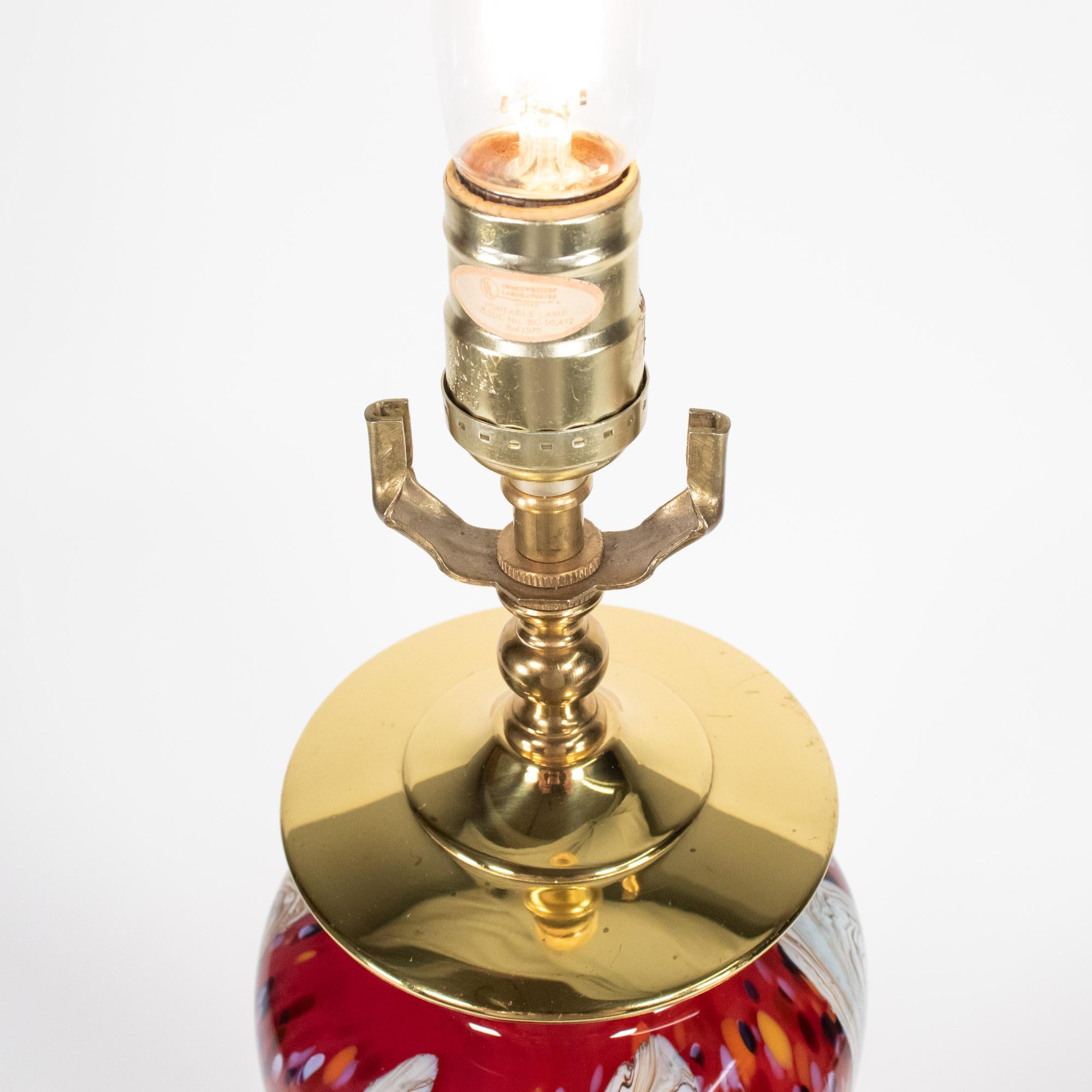 Lampe de table Murano du milieu du siècle dernier Bon état - En vente à Chicago, IL