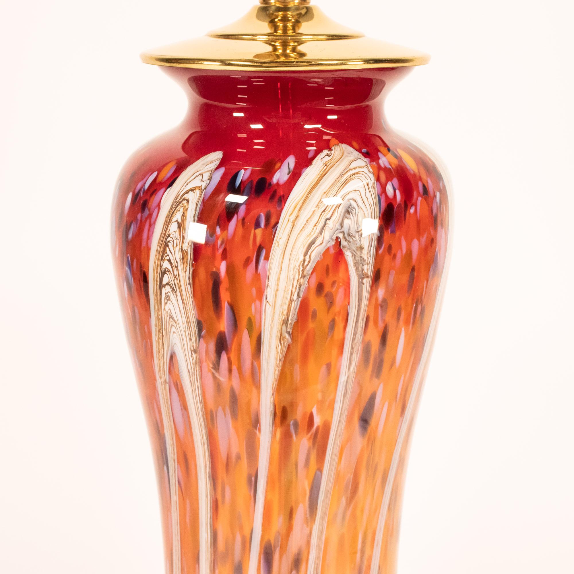 20ième siècle Lampe de table Murano du milieu du siècle dernier en vente