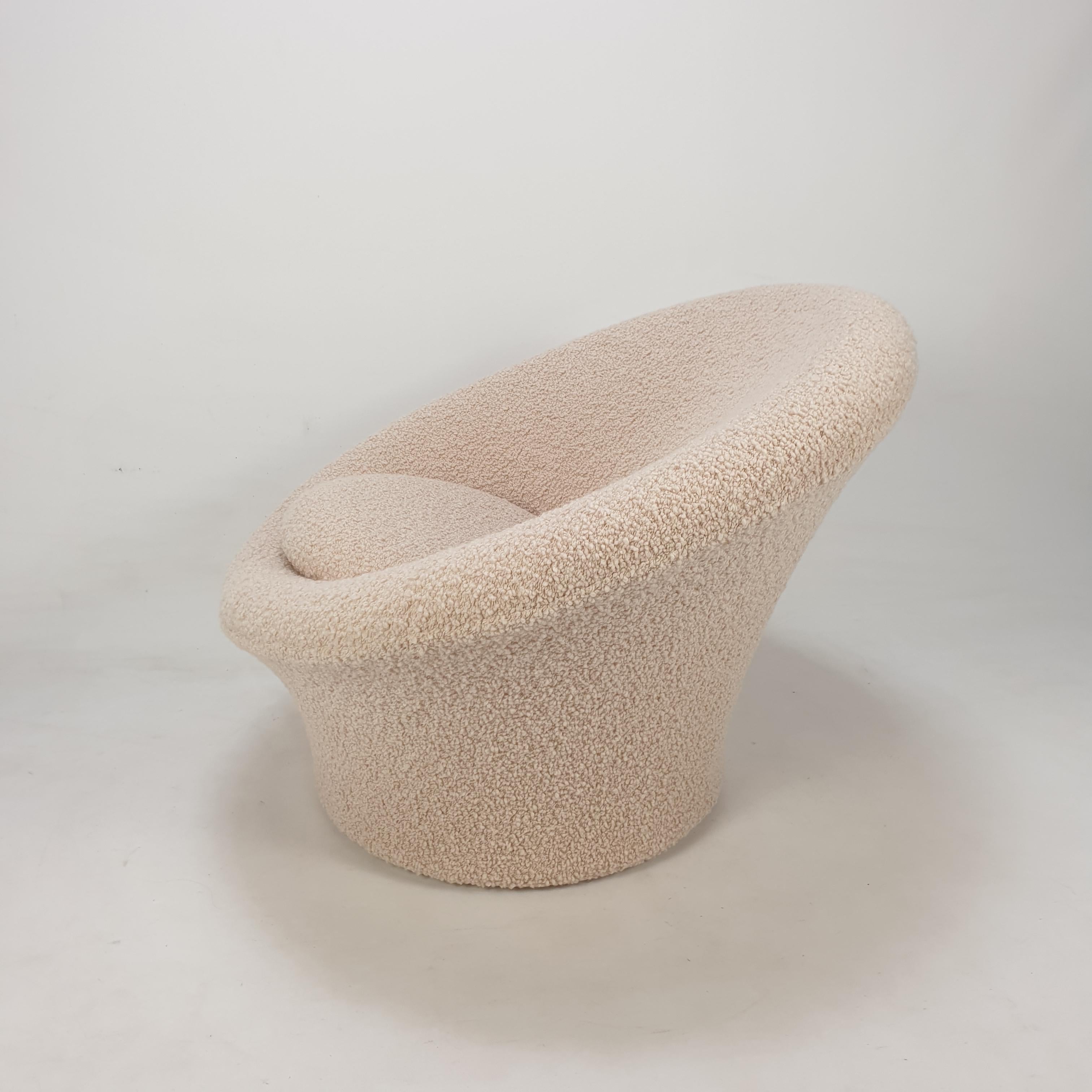 Woven Mid Century Mushroom Armchair and Ottoman by Pierre Paulin for Artifort, 1960s