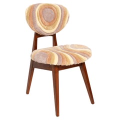 Silla Mid Century Mushroom, Lana Beige Tufting a Mano, Europa, Años 60