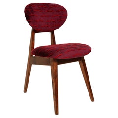 Mid Century Mushroom Chair, Nouvelles Vagues Velvet, Dedar, J. Kedziorek, 1960s