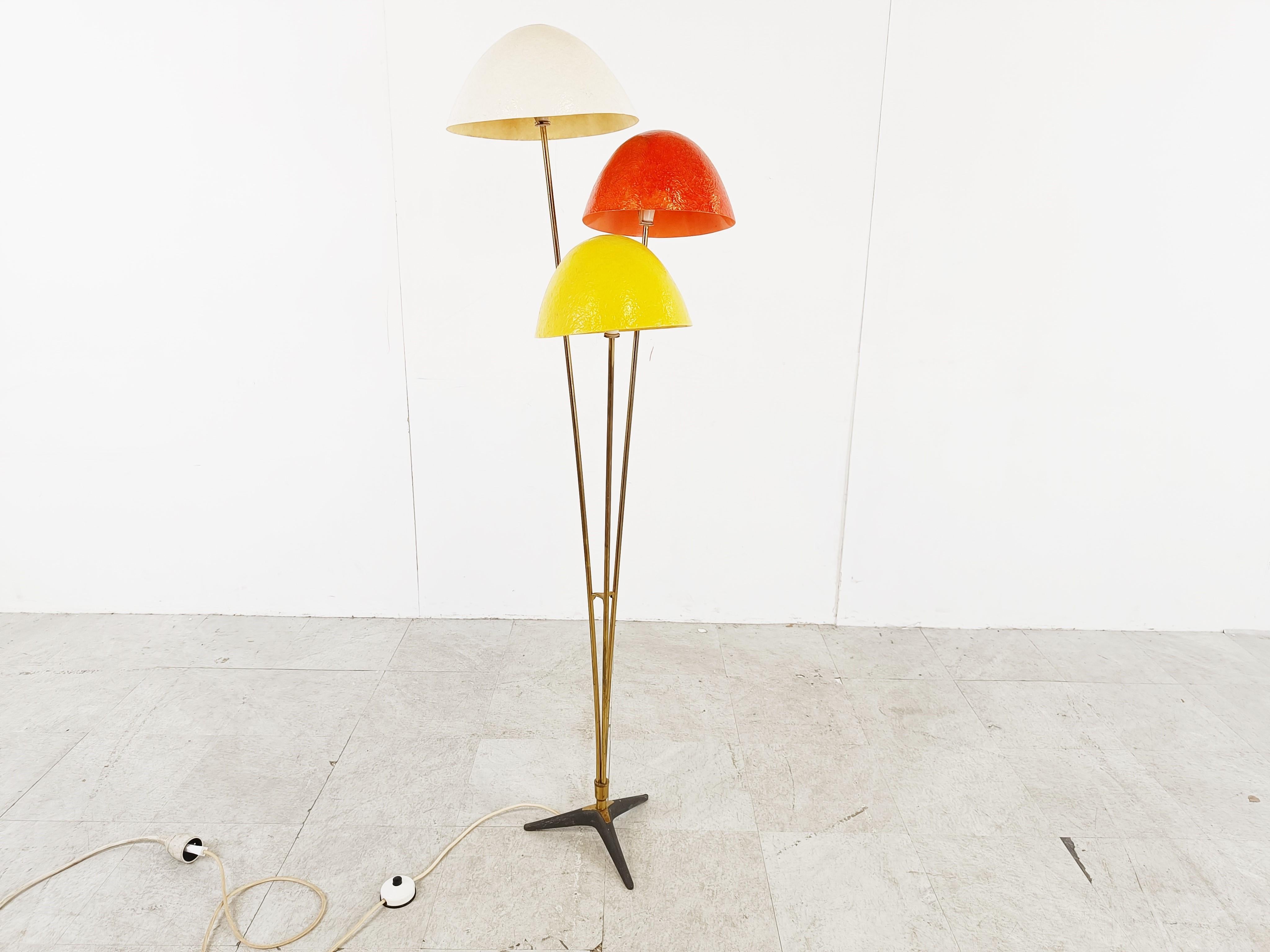Mid-Century Modern Mid century mushroom floor lamp, 1950s For Sale