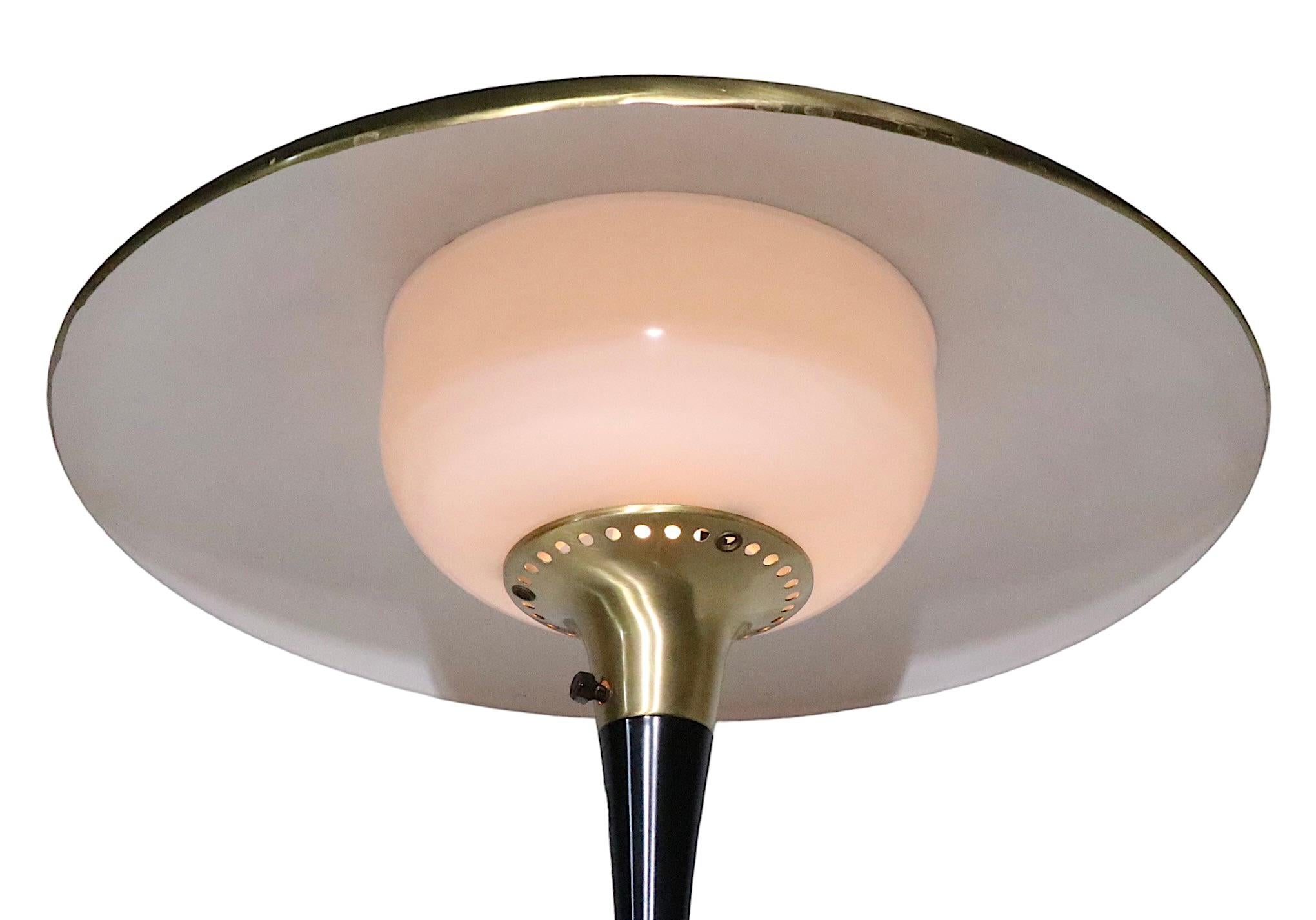 Mid Century Pilz  form  Tischlampe von Gerald Thurston, 1950er Jahre im Angebot 6