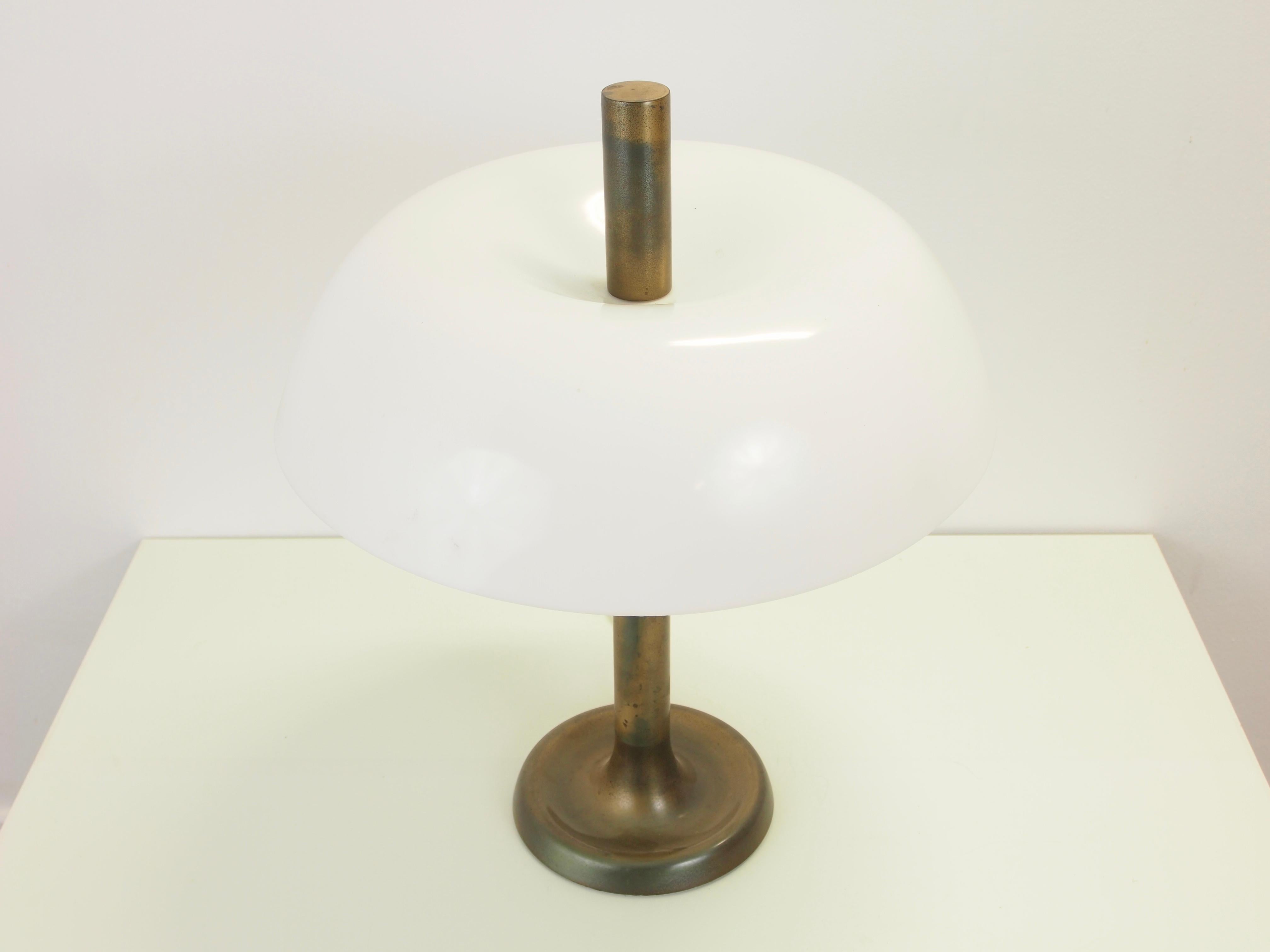 mid century mushroom table lamp