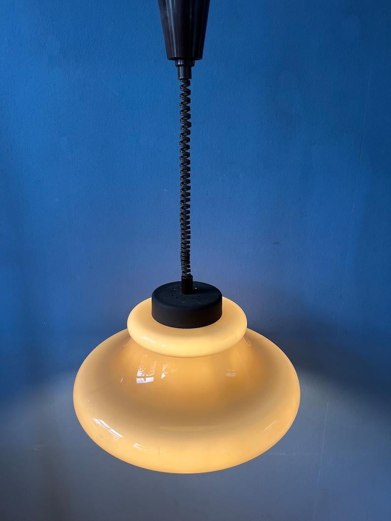 Space Age Mid Century Mushroom Pendant Lamp by Herda, 1970s For Sale