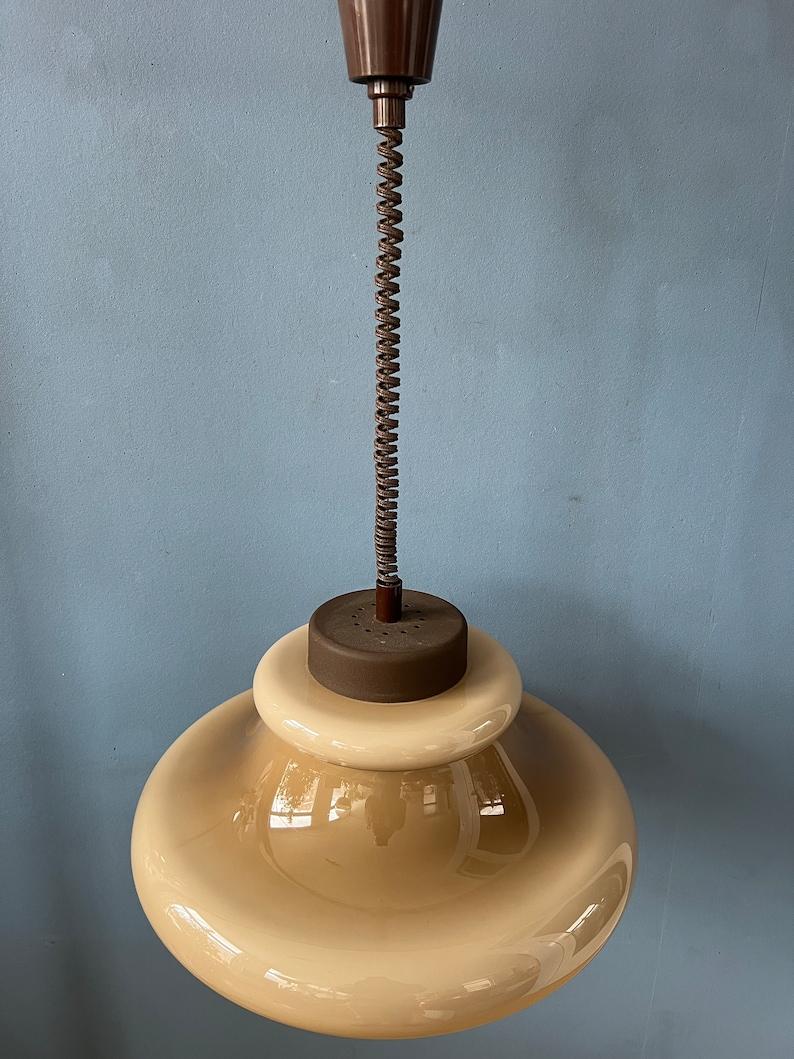 20th Century Mid Century Mushroom Pendant Lamp by Herda, 1970s For Sale