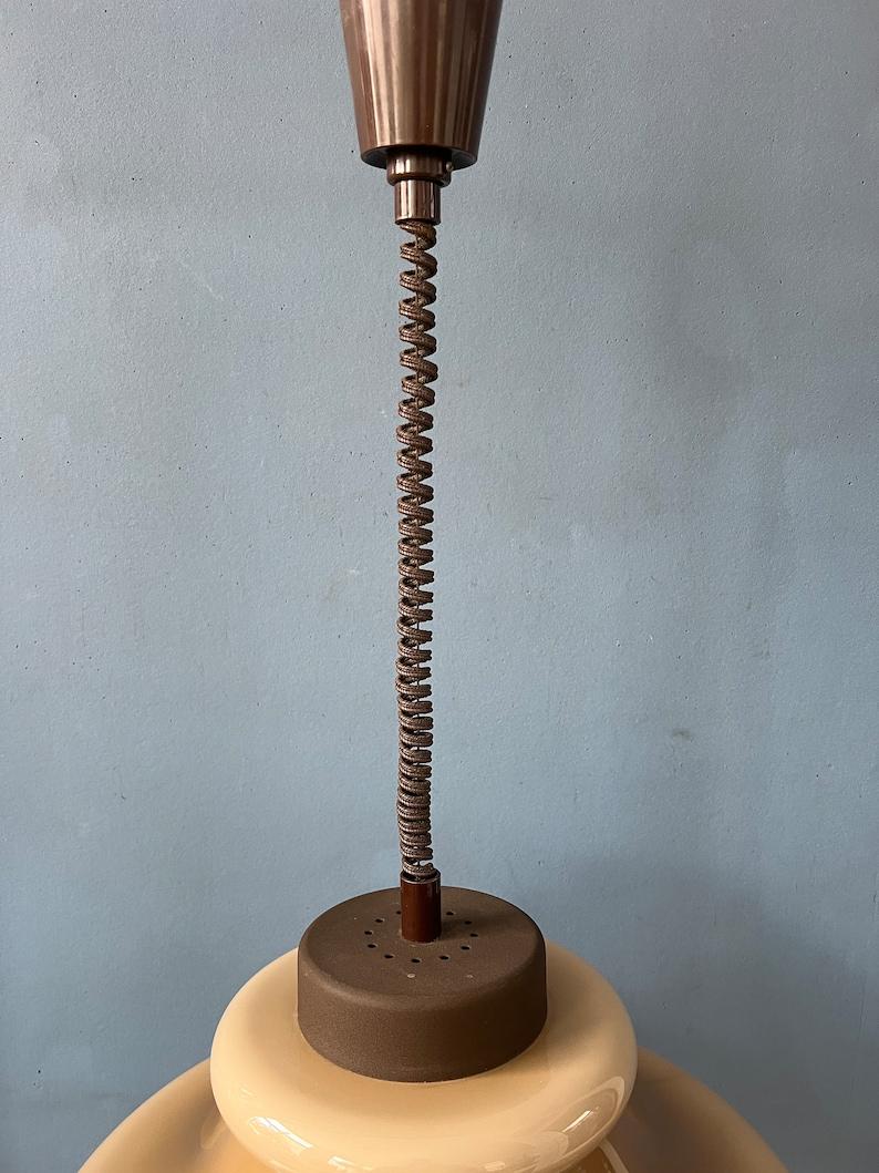 Mid Century Mushroom Pendant Lamp by Herda, 1970s For Sale 2