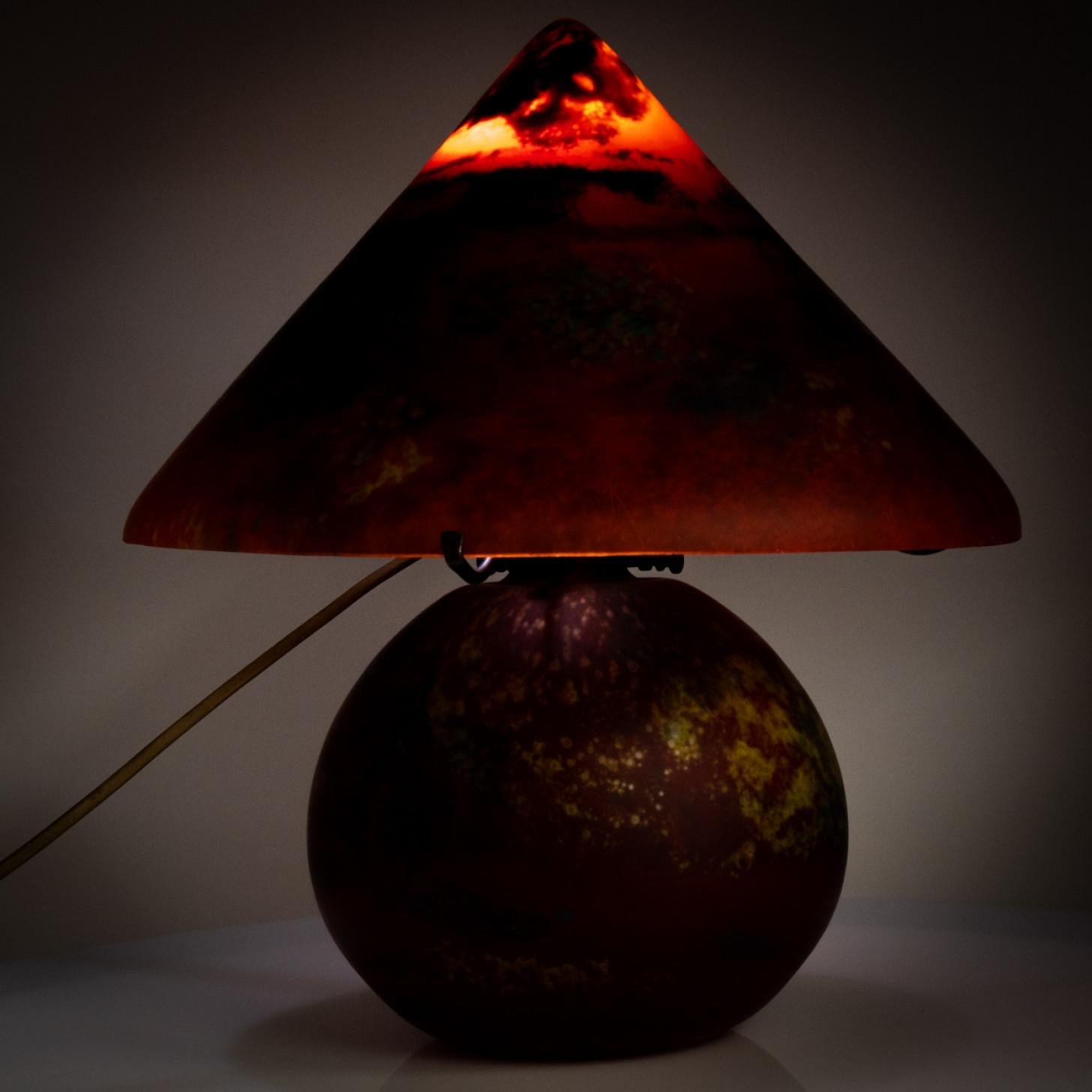 Lámpara de mesa en forma de seta de mediados de siglo Tief, Francia en Bueno estado para la venta en Rijssen, NL