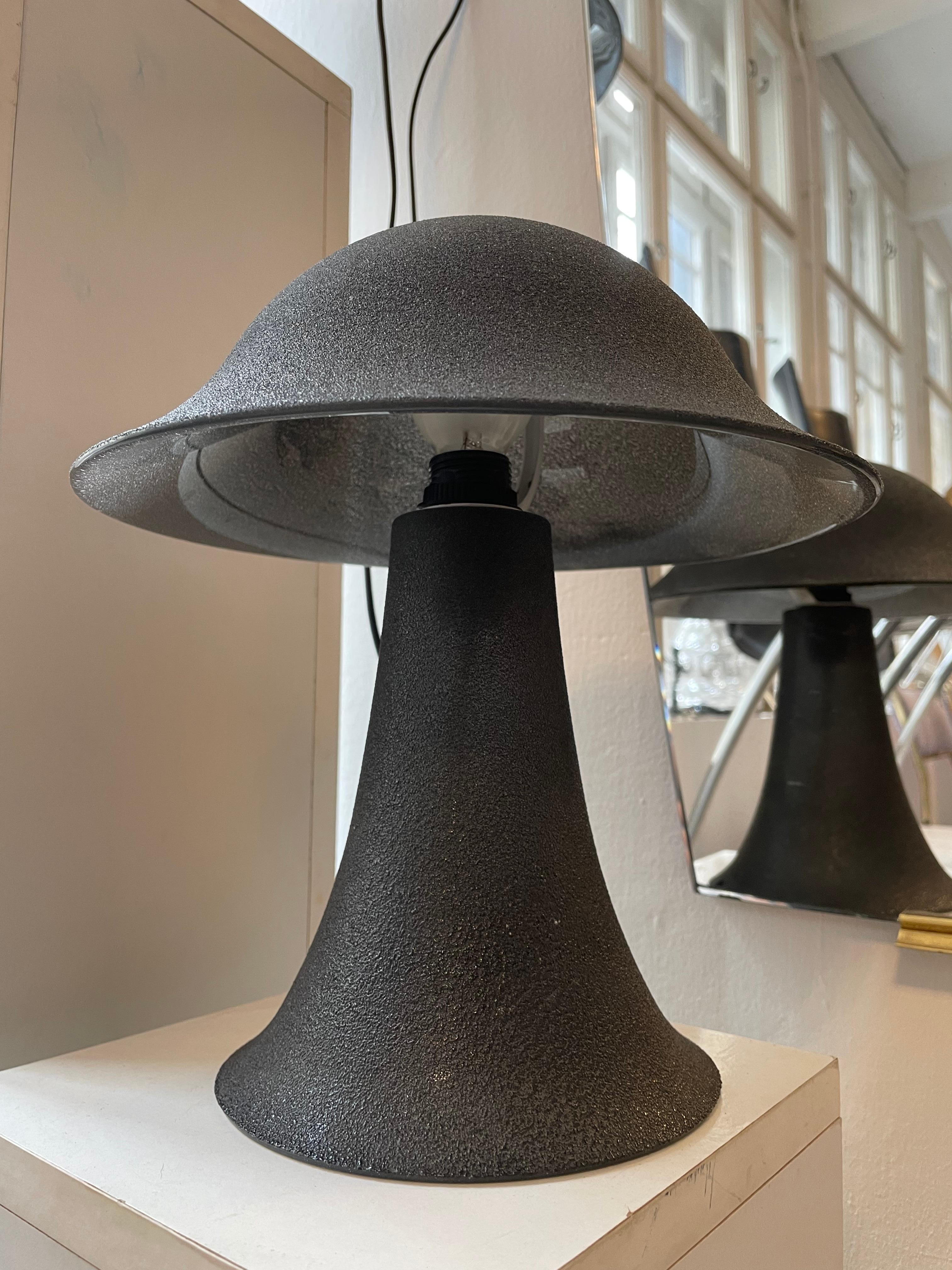 Metal Mid Century Mushroom Table Lamp by Peill Putzler Germany 1970