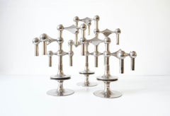 Mid-Century "Nagel" Modular Candleholders by Werner Stoff for Nagel AG, 1960s