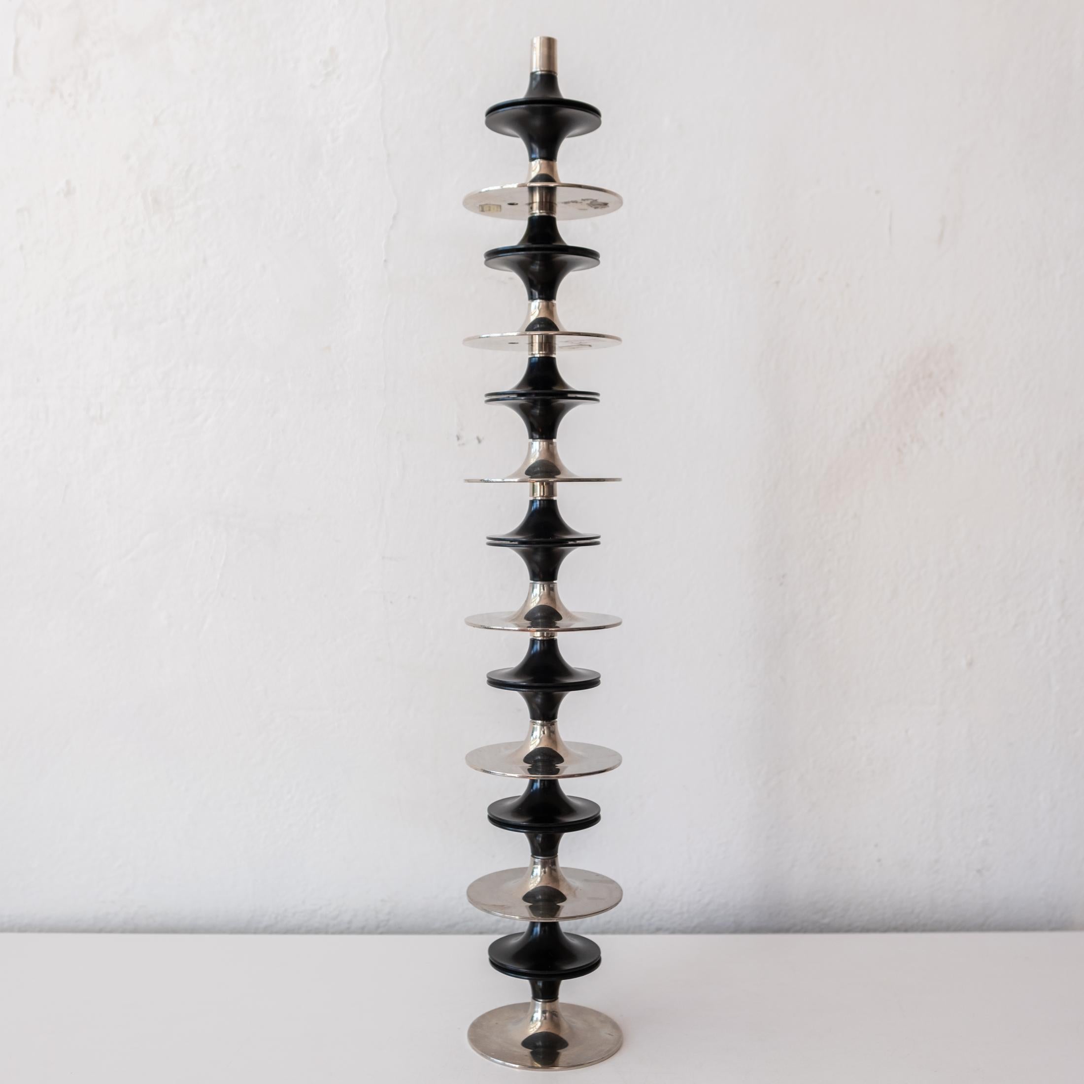 Modulare Mid-Century-Kerzenhalter „Nagel“ von Werner Stoff für Nagel AG, 1960er Jahre im Zustand „Gut“ im Angebot in San Diego, CA
