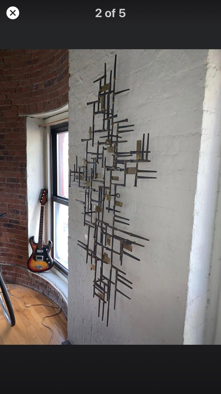 Mid Century Nail Art Wall Sculpture at 1stDibs mid century modern