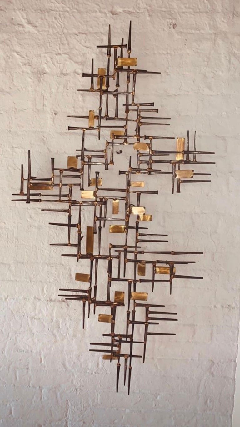 Mid Century Nail Art Wall Sculpture at 1stDibs mid century modern