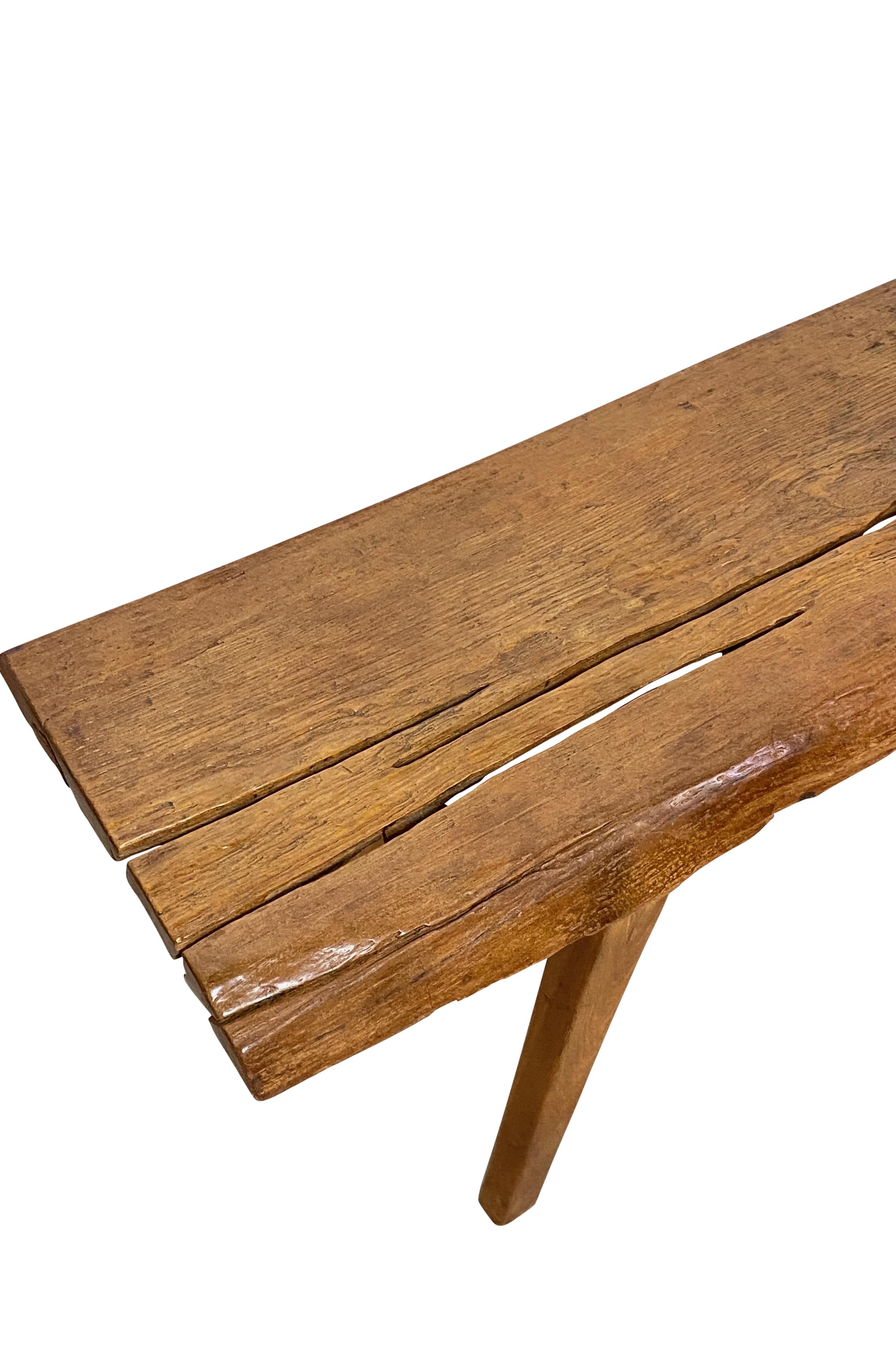 20th Century Mid Century Nakashima Style Bench / Coffee Table For Sale