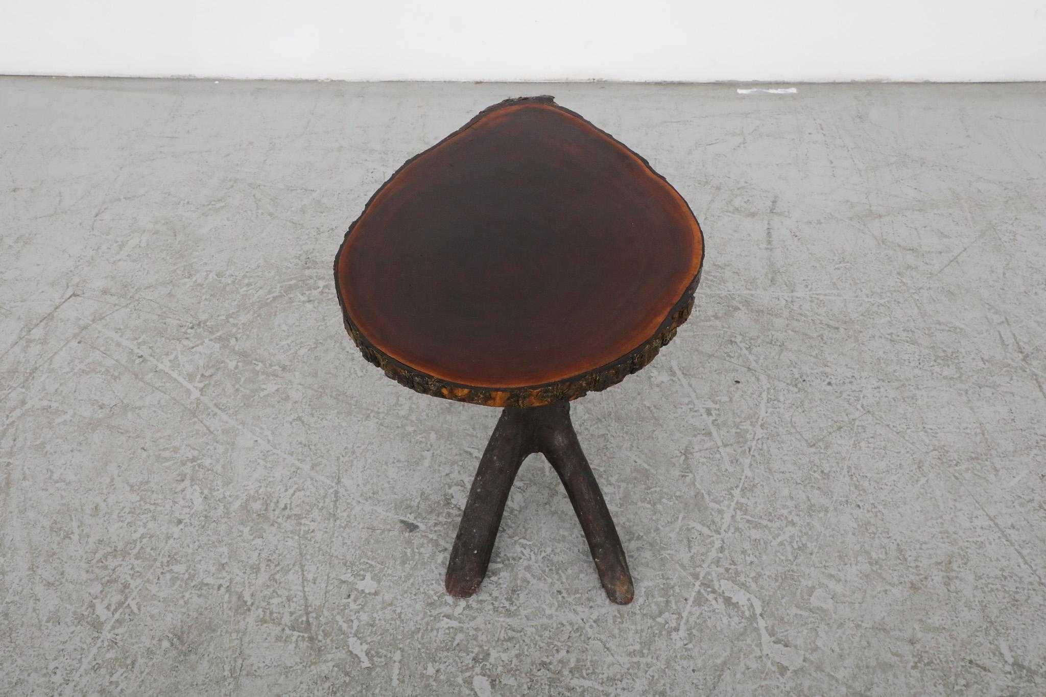 Table d'appoint en bois vivant de style Nakashima du milieu du siècle dernier en vente 2