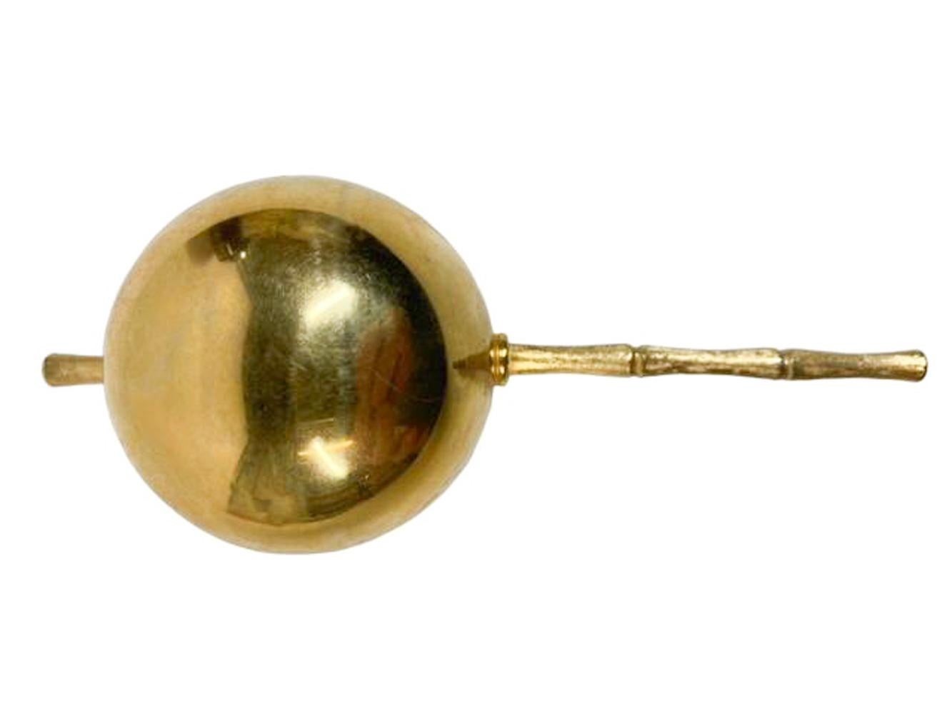 American Mid Century Napier Gilt Bamboo Motif 