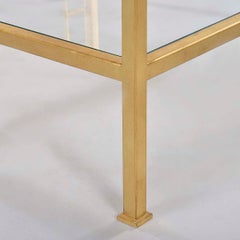 Midcentury Narrow Gilt Console