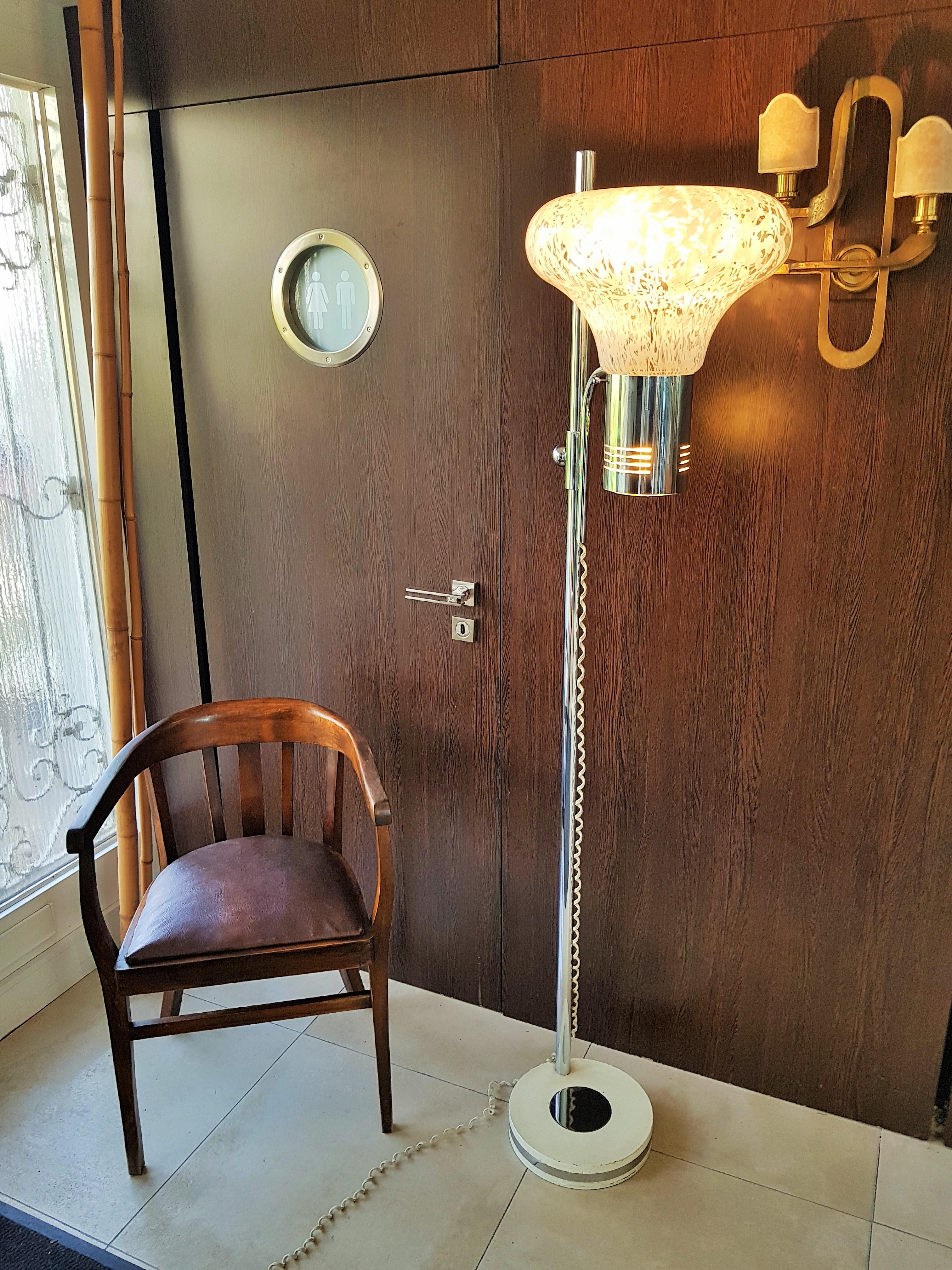 Italian Midcentury Nason for Mazzega Floor Lamp, Italy, 1960 For Sale