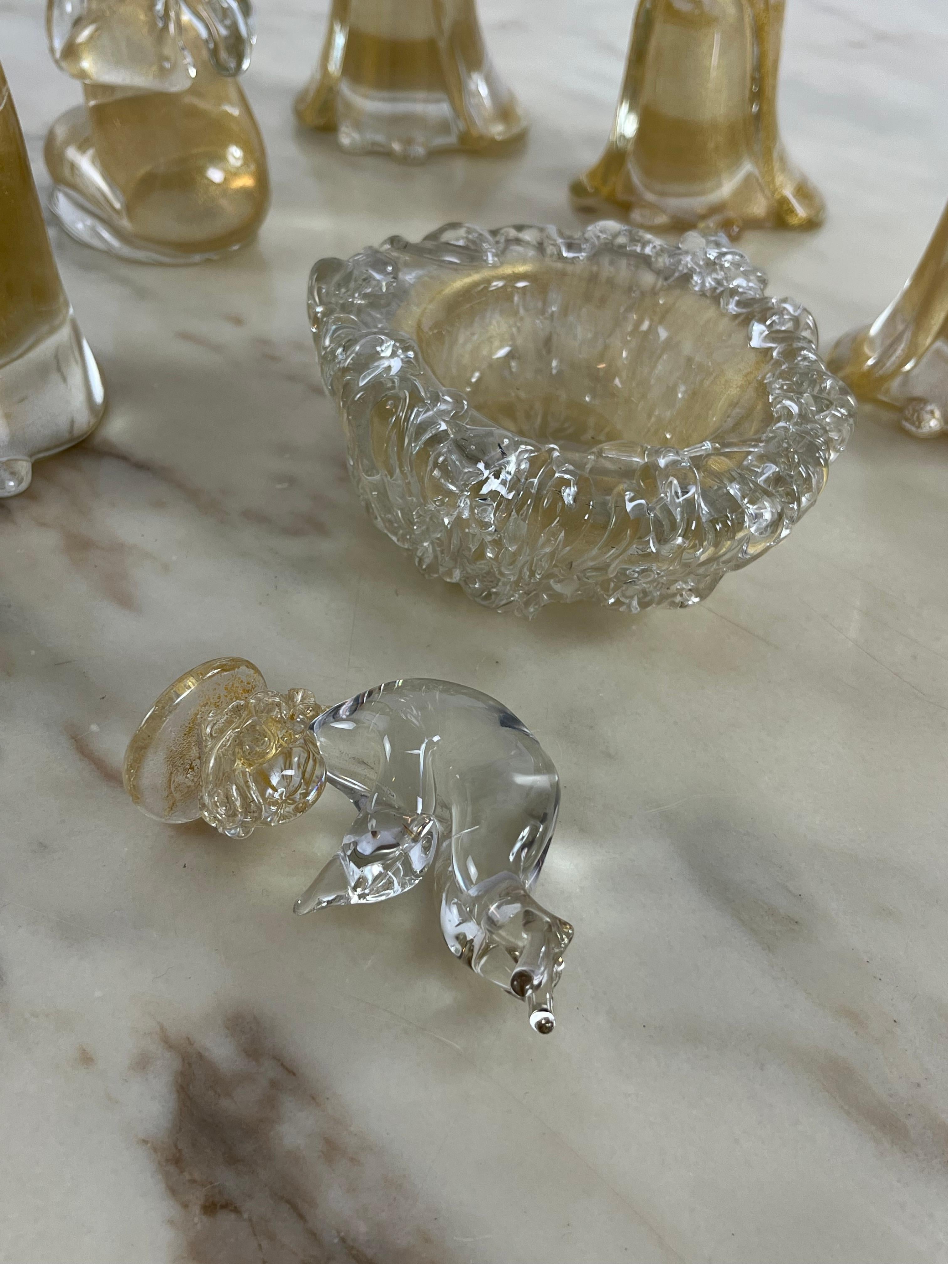 Nativity du milieu du siècle en verre de Murano attribuée à Gino Cenedese, années 1960 en vente 5