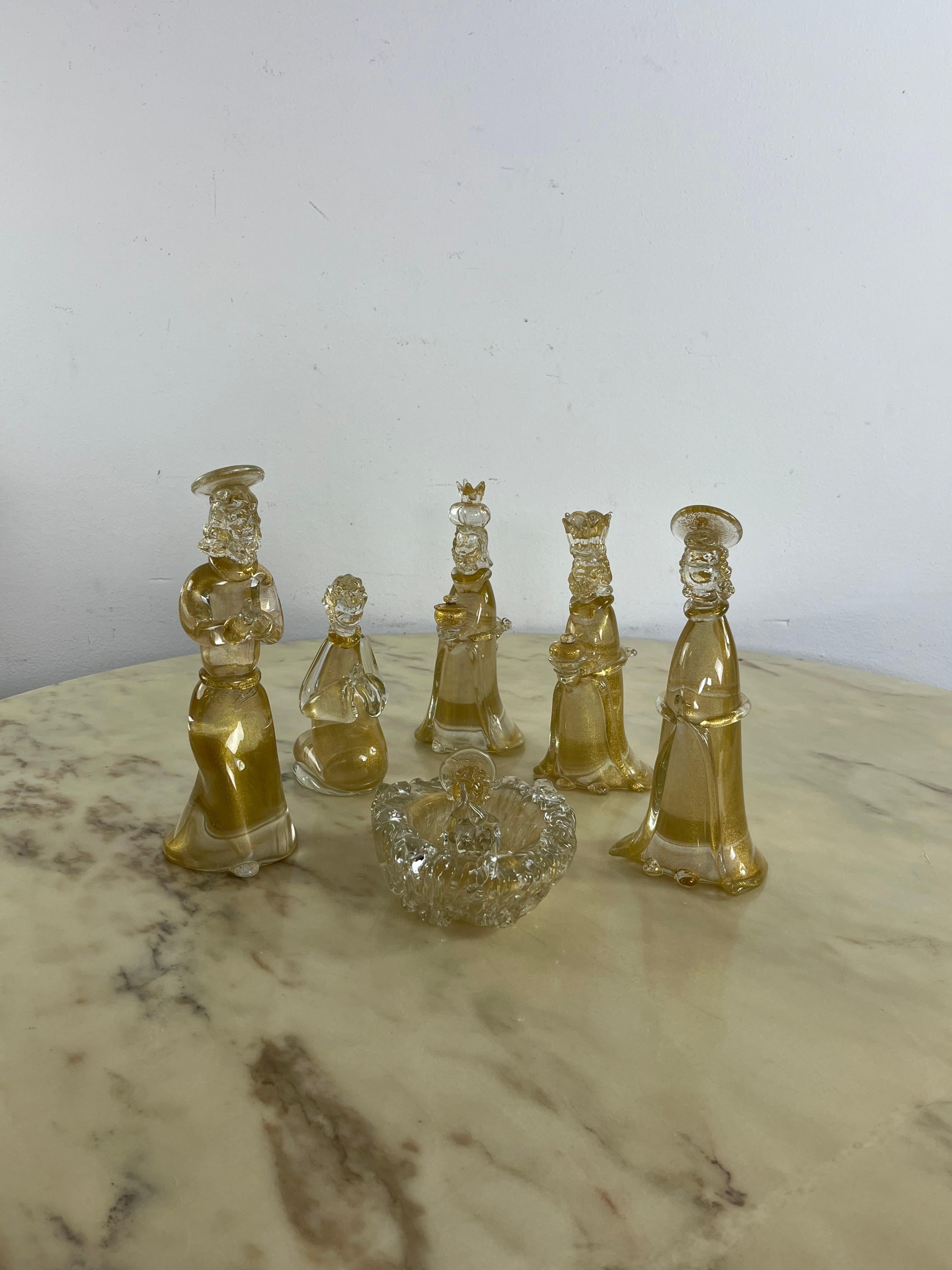 Nativity du milieu du siècle en verre de Murano attribuée à Gino Cenedese, années 1960 en vente 7