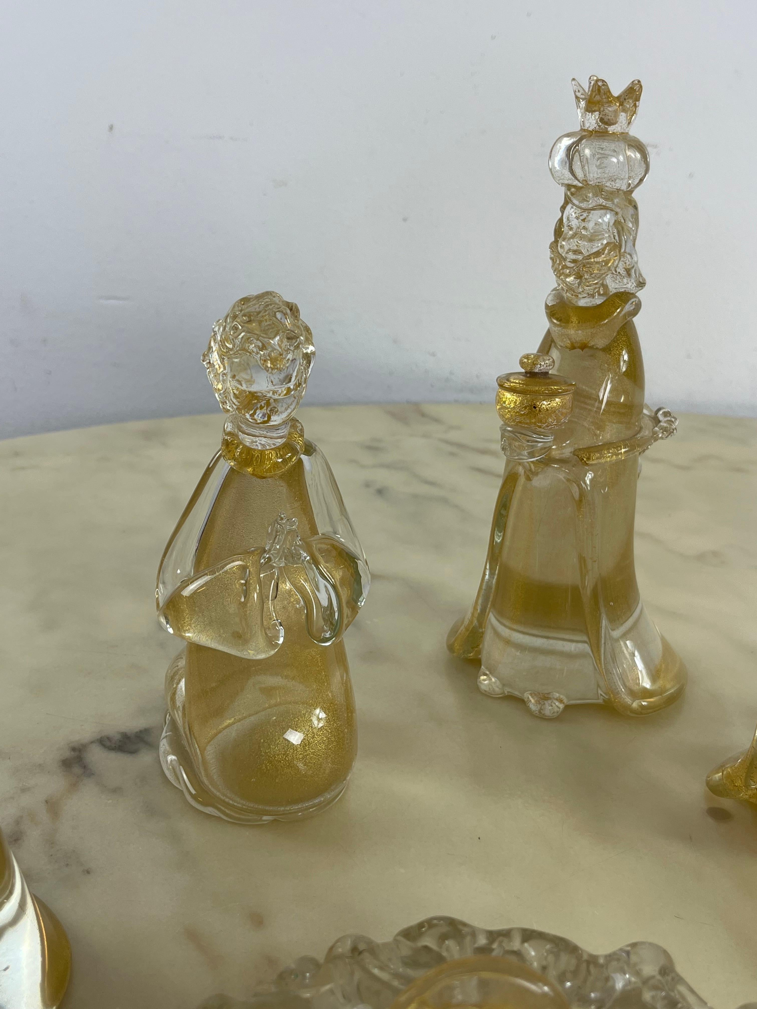 Nativity du milieu du siècle en verre de Murano attribuée à Gino Cenedese, années 1960 en vente 2