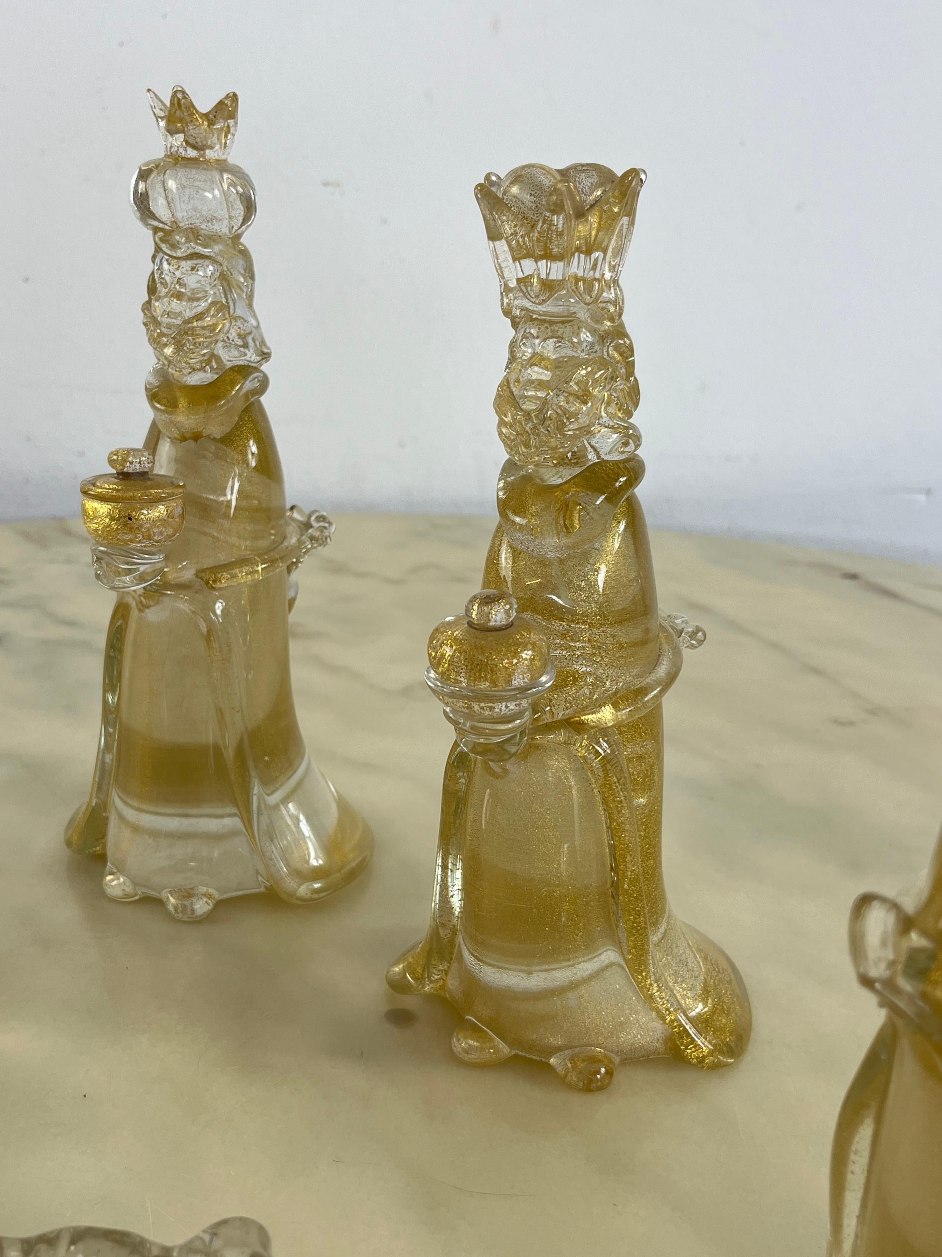 Nativity du milieu du siècle en verre de Murano attribuée à Gino Cenedese, années 1960 en vente 3
