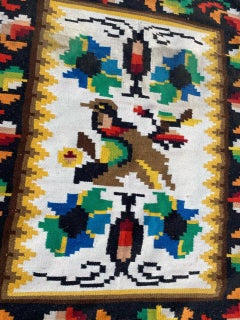 Mid Century Navajo Tapestry Kilim