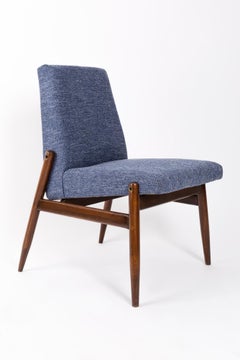 Poltrona blu navy di metà secolo, tipo 300-227, Europa, anni '60