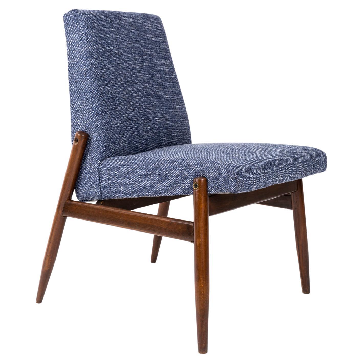 Mid-Century Navy Blue Armchair, 300-227 Type, Europe, 1960s For Sale