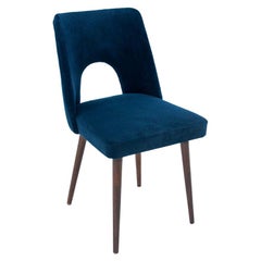 Mid-Century Navy Blue Chair 