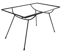 Mid Century Nelson for Avard Wrought Iron Garden Patio Dining Table