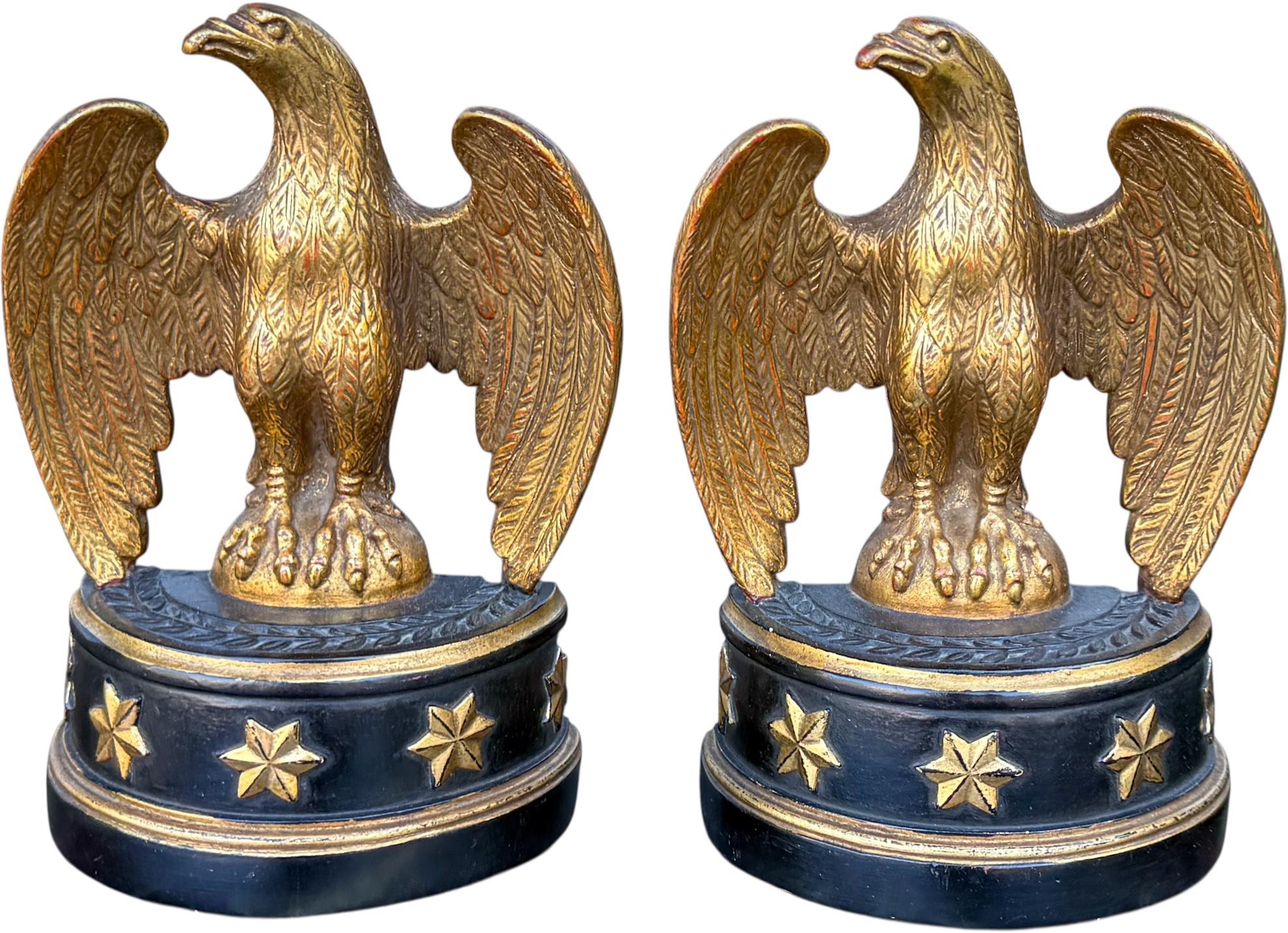 Composizione Fermalibri a forma di aquila di Borghese in stile neoclassico della metà del secolo scorso in vendita