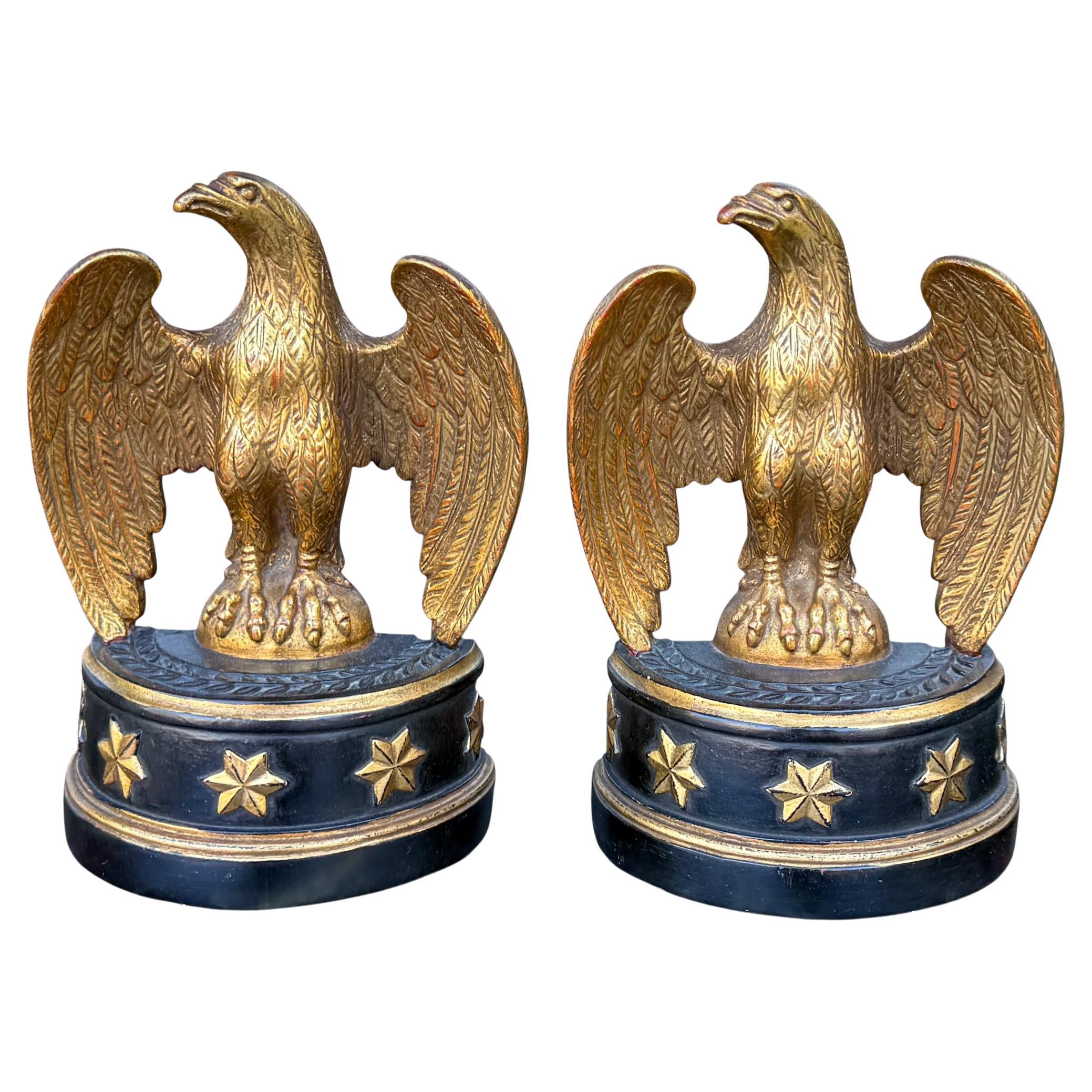 Fermalibri a forma di aquila di Borghese in stile neoclassico della metà del secolo scorso in vendita