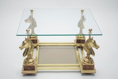 Neoklassizistischer Beistelltisch von Maison Charles aus der Jahrhundertmitte, 1970er Jahre