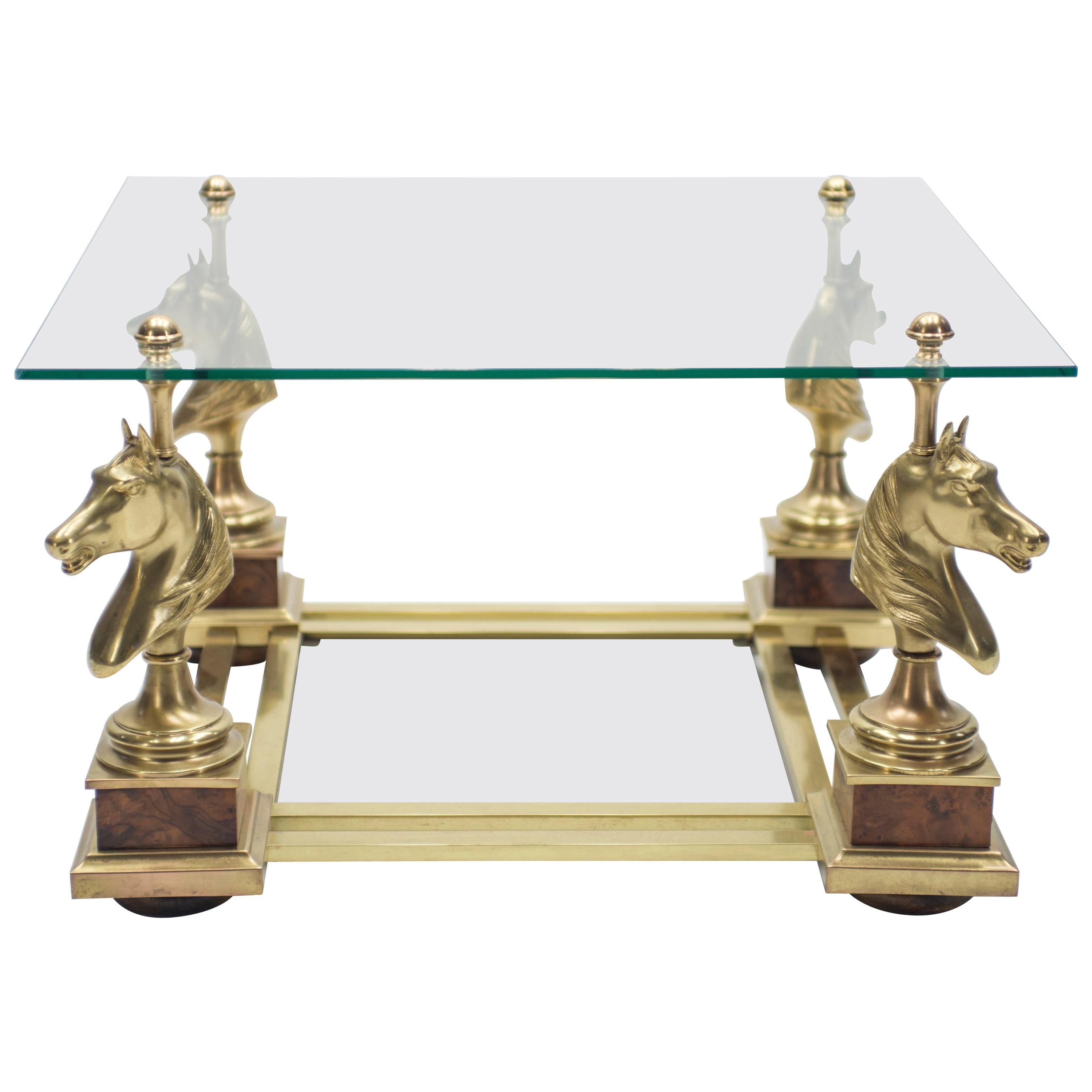 Tavolino da salotto neoclassico del Medioevo di Maison Charles, anni '70