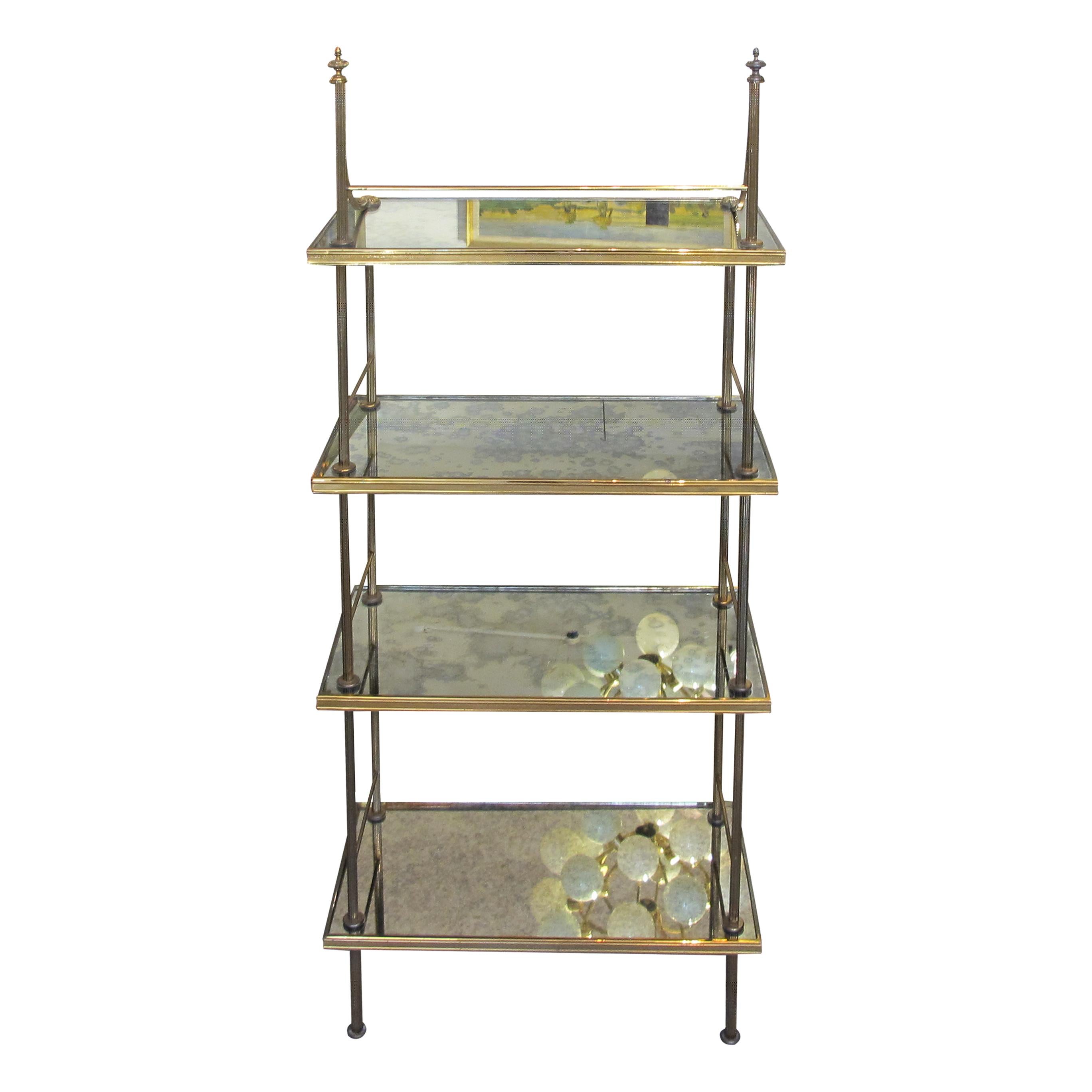 Other Mid-century Neoclassical Maison Baguès Four Tiers Etagère, French