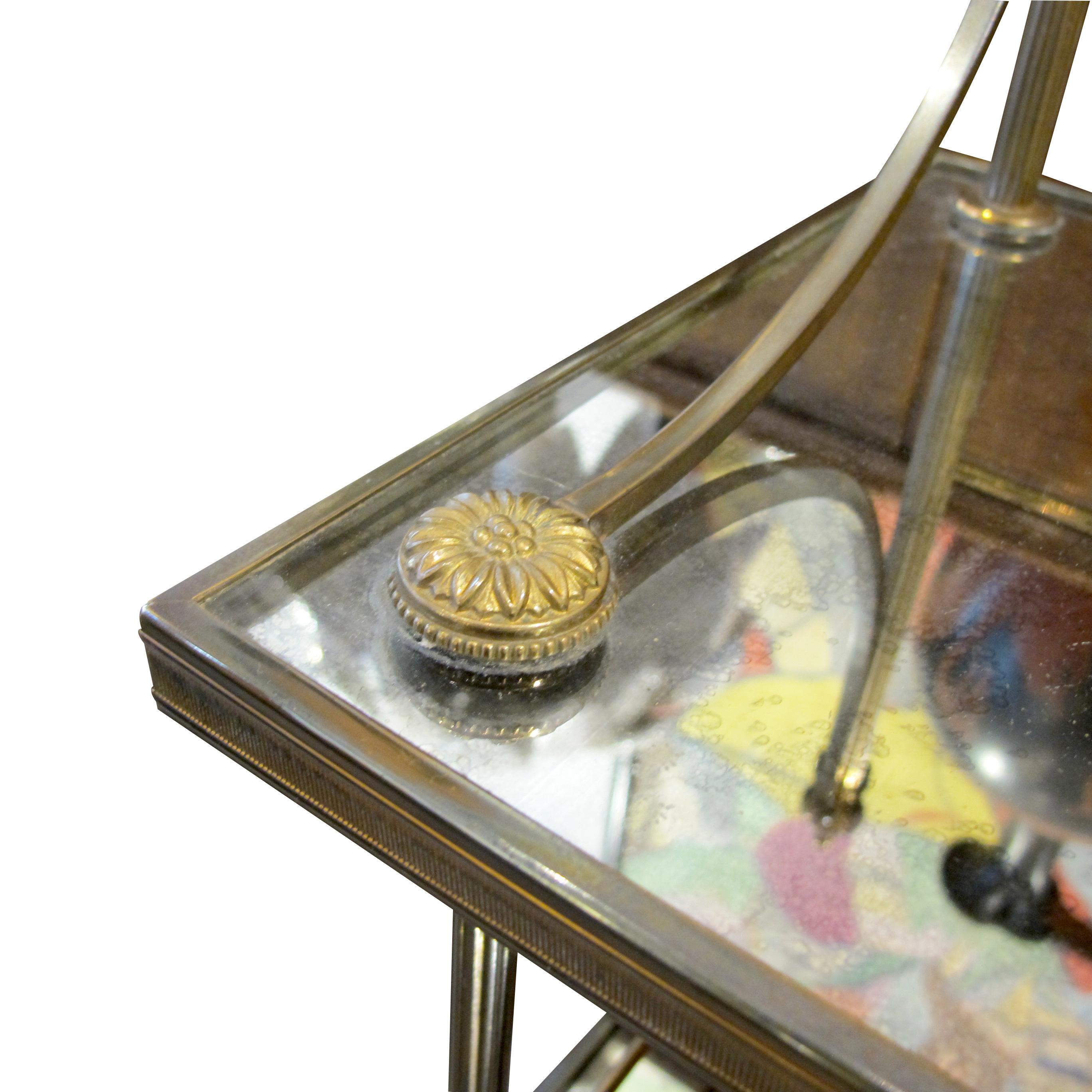 Brass Mid-century Neoclassical Maison Baguès Four Tiers Etagère, French