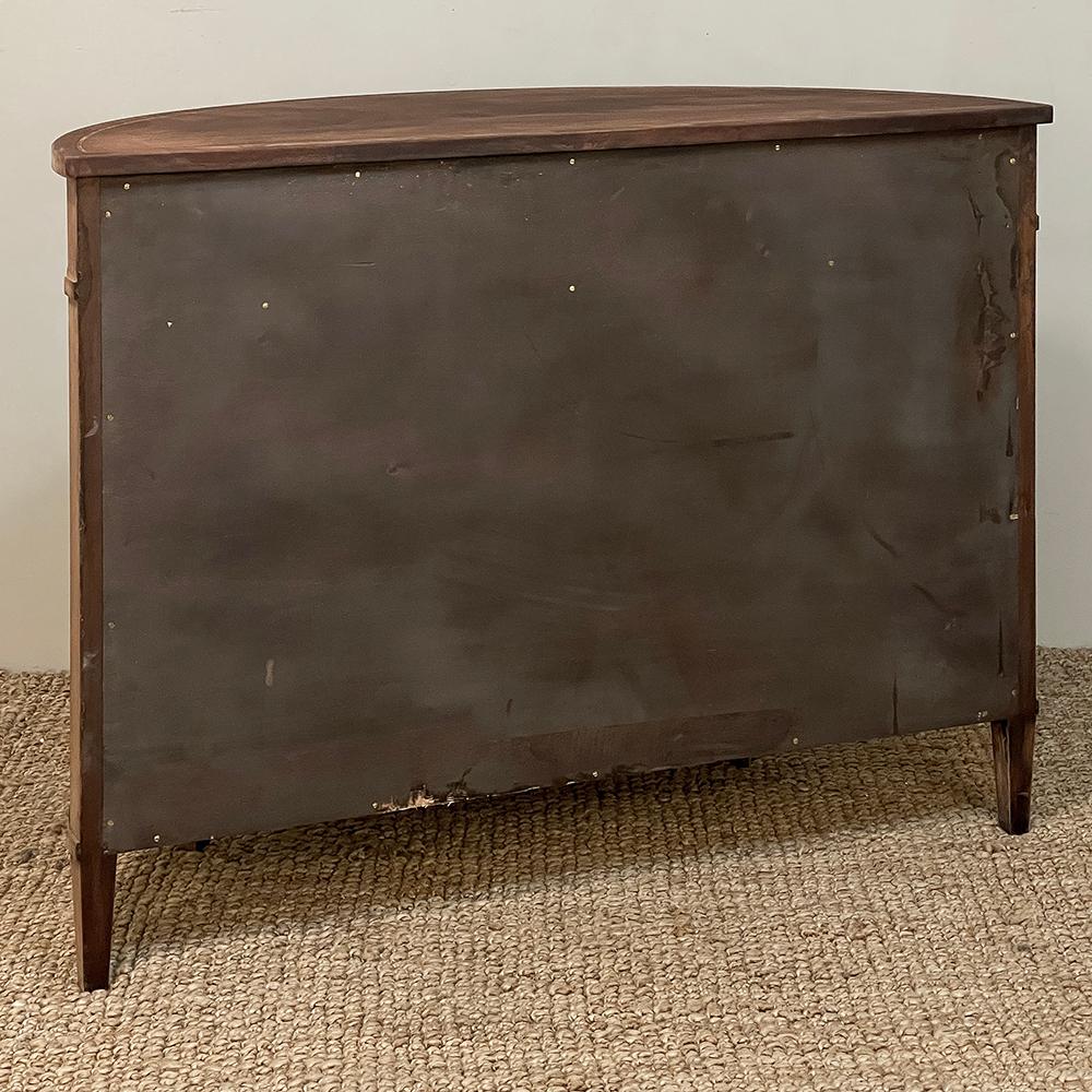 Mid-Century Neoclassical Revival Demilune Mahogany Cabinet ~ Console ~ Buffet For Sale 13