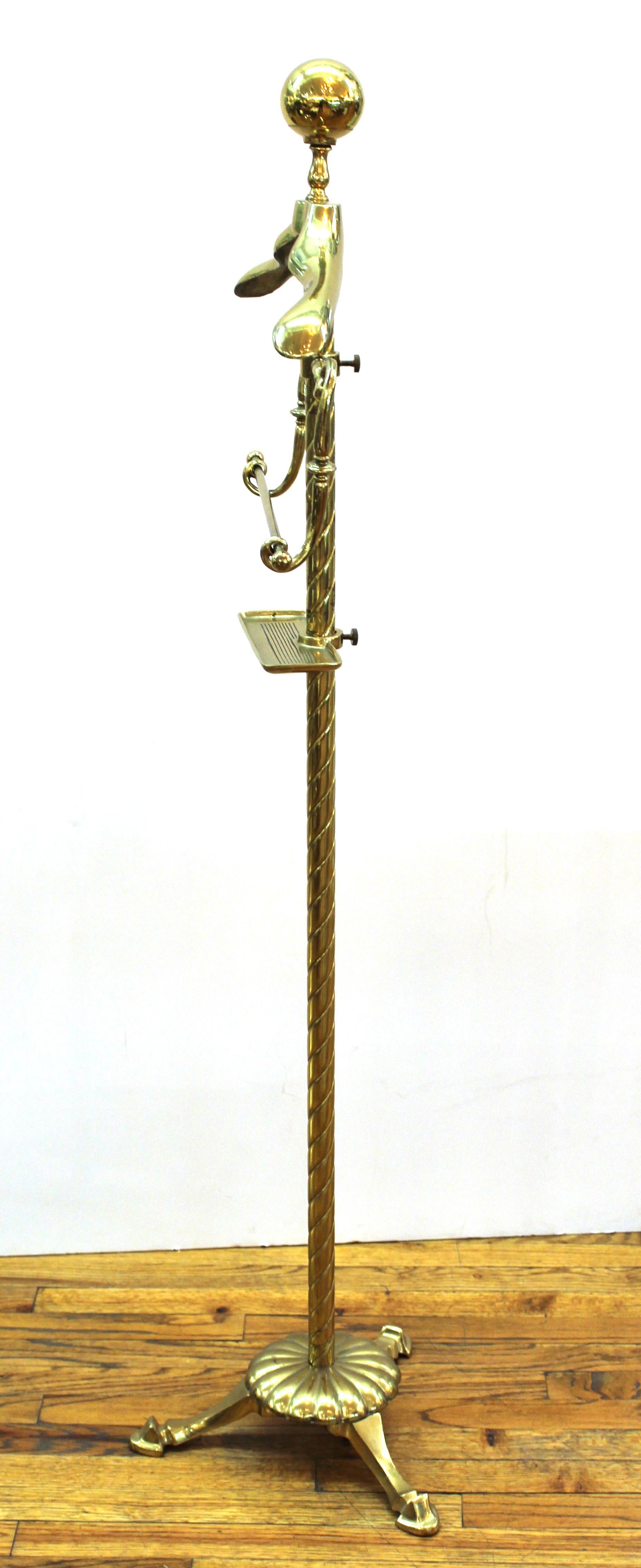 Mid-Century Neoclassical Style Brass Valet 1