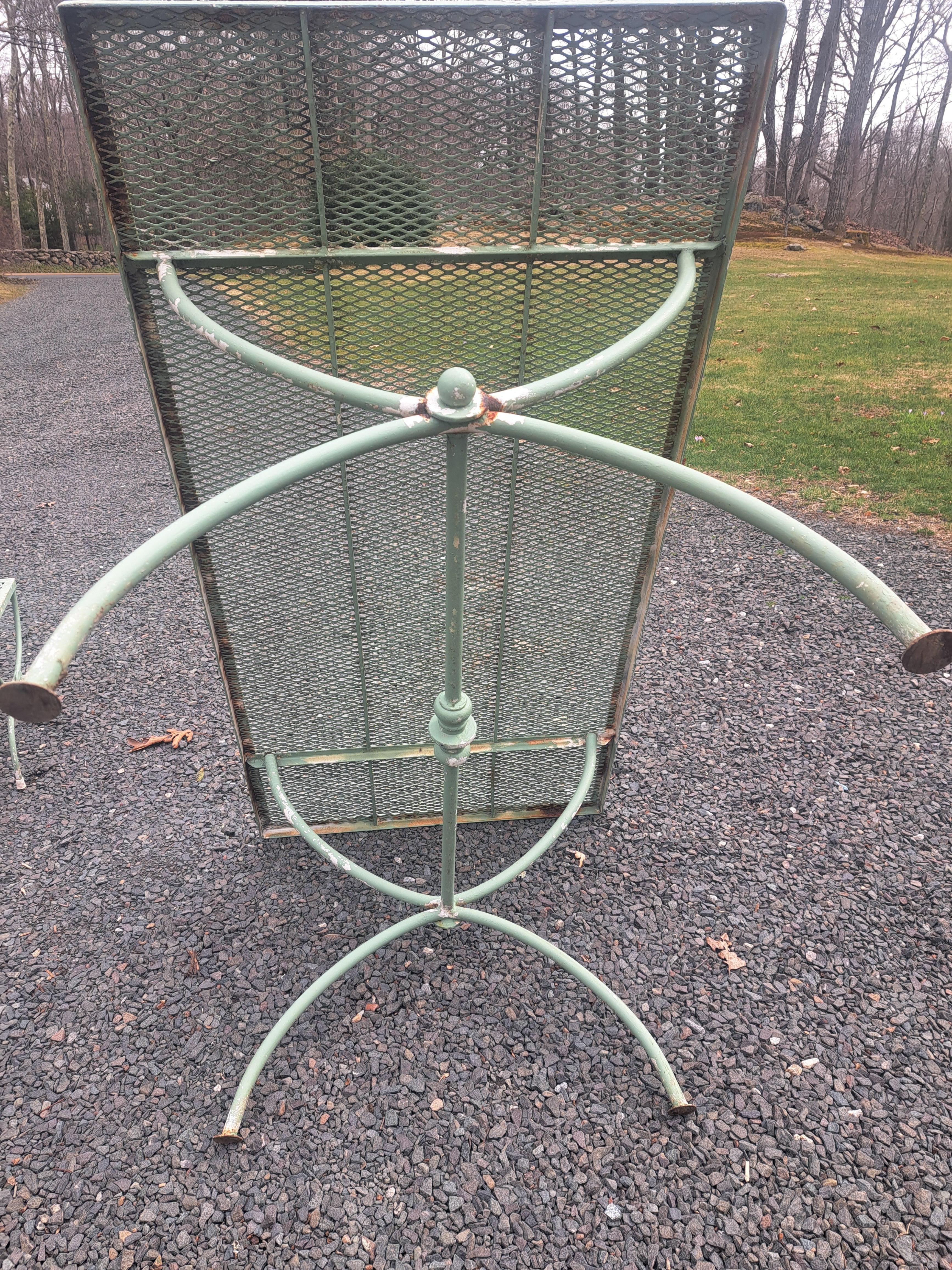Mid Century Neoklassischen Stil Garten Esszimmer Set Tisch und Bänke im Angebot 6
