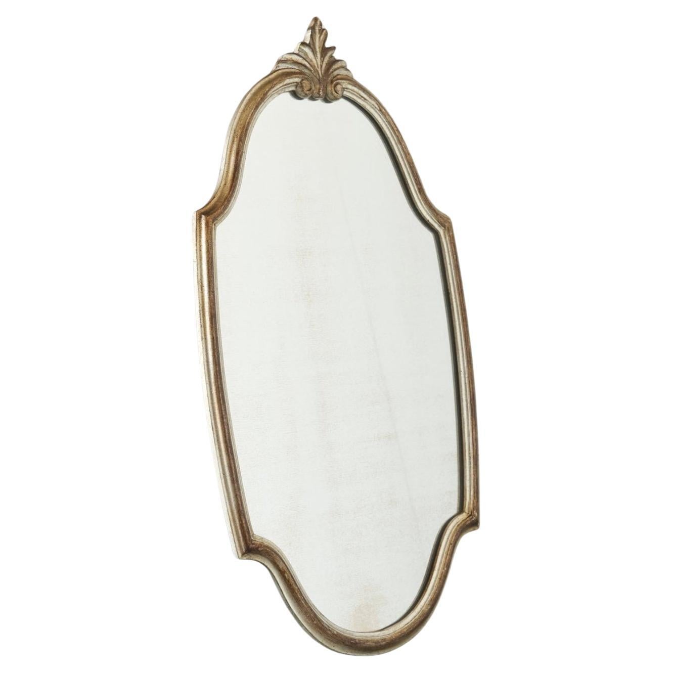 Specchio da parete neoclassico di metà secolo in Wood