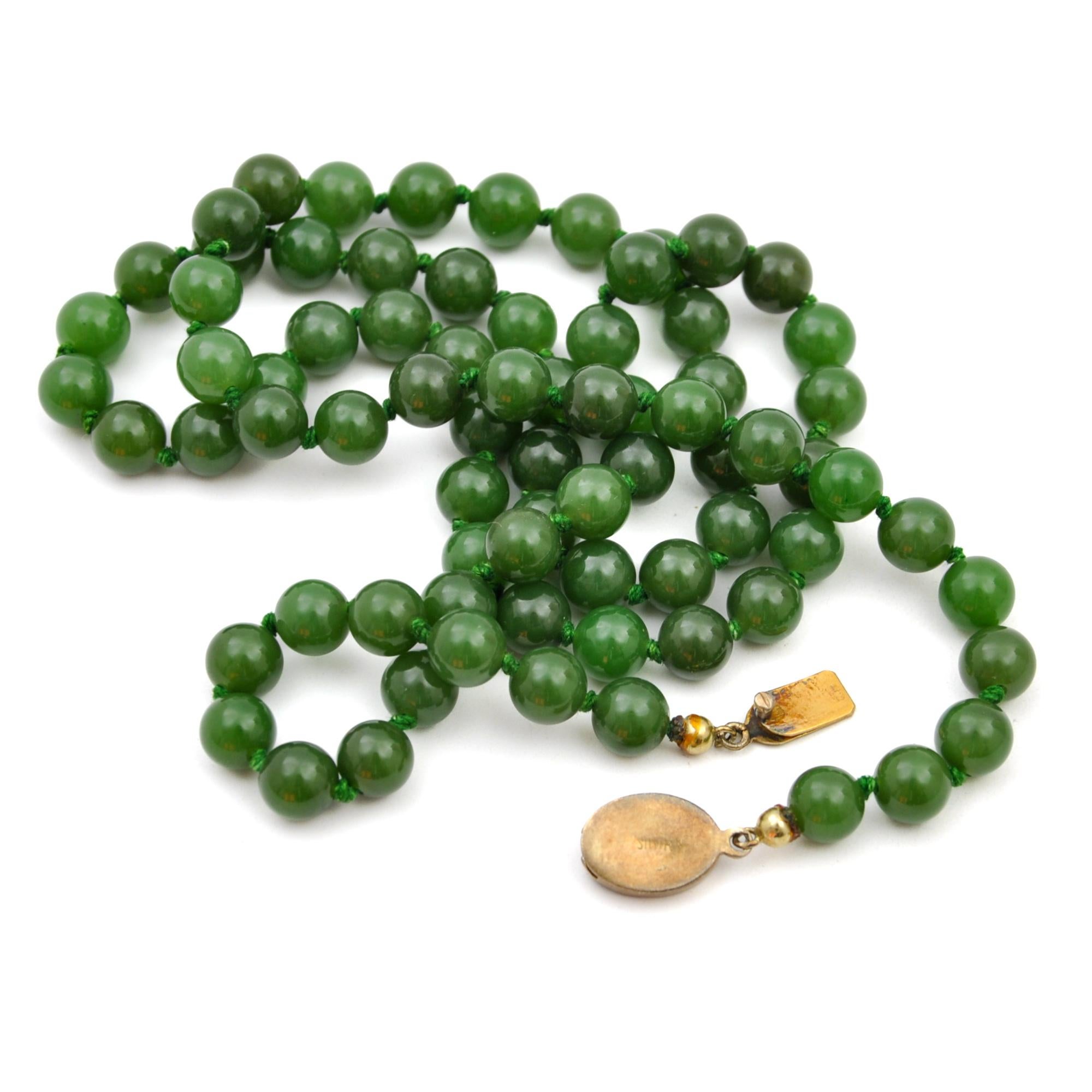 single jade bead necklace